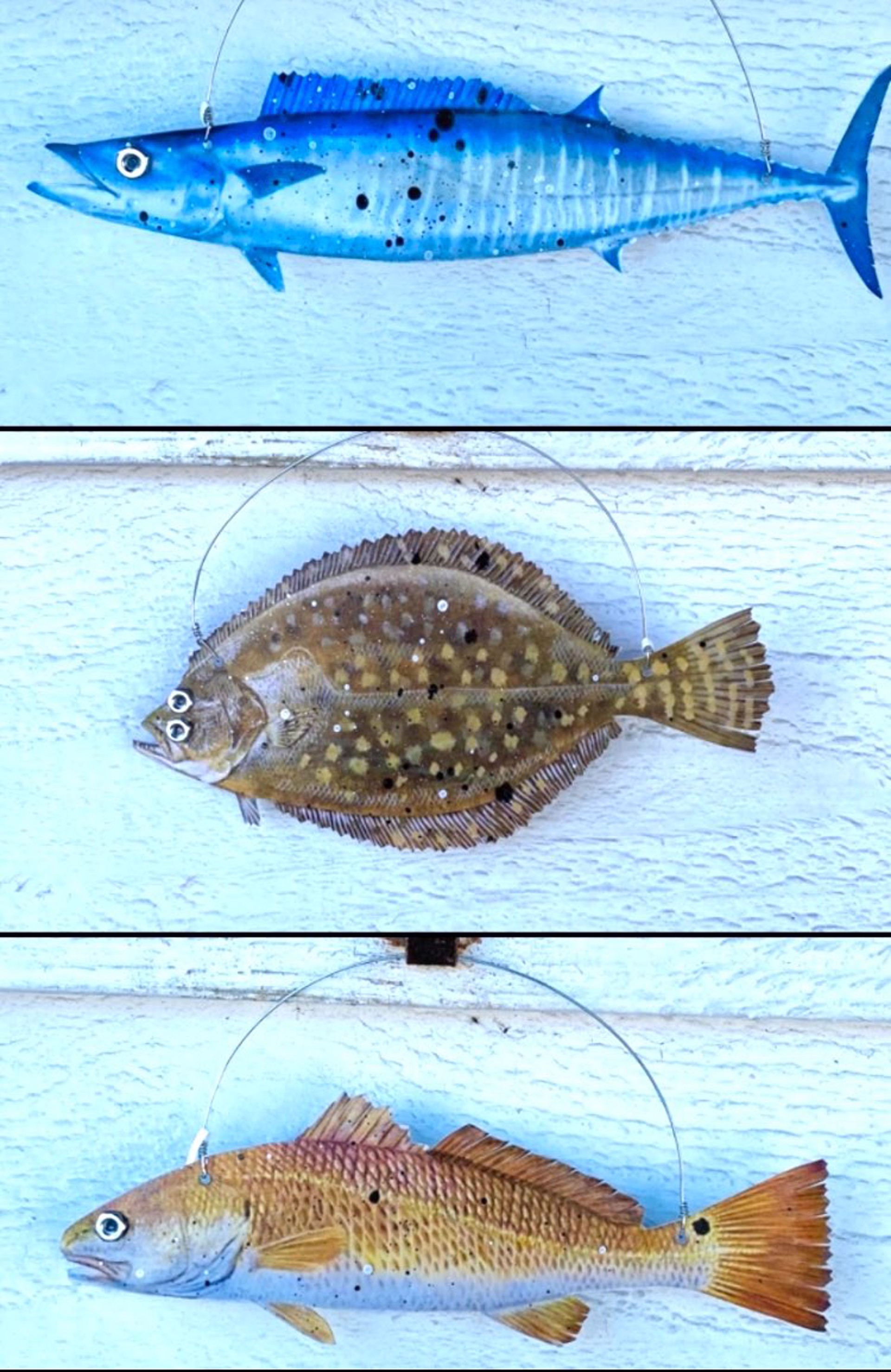 Fish Decoupage Ornament by Jo Watson