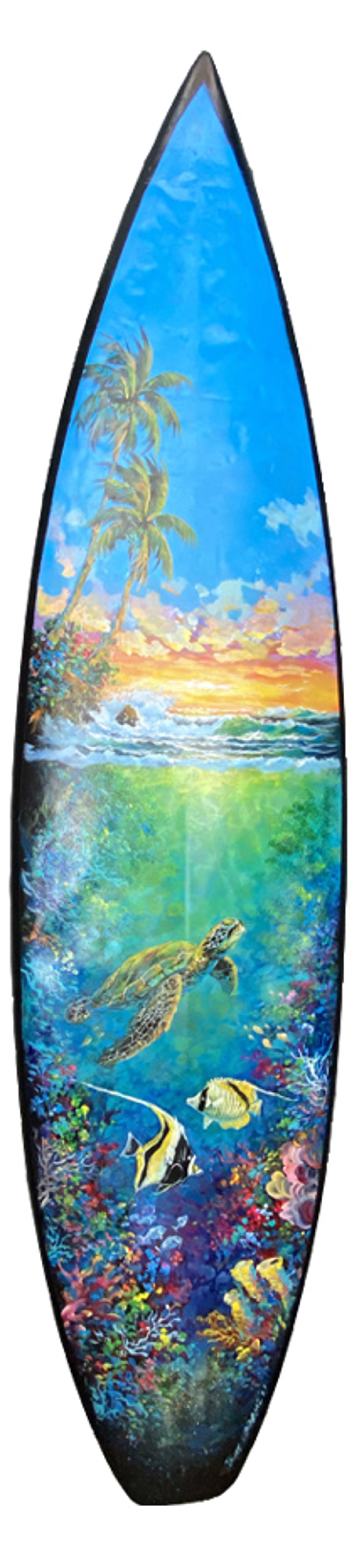 Painted Surfboard by Jaime T. Mendame
