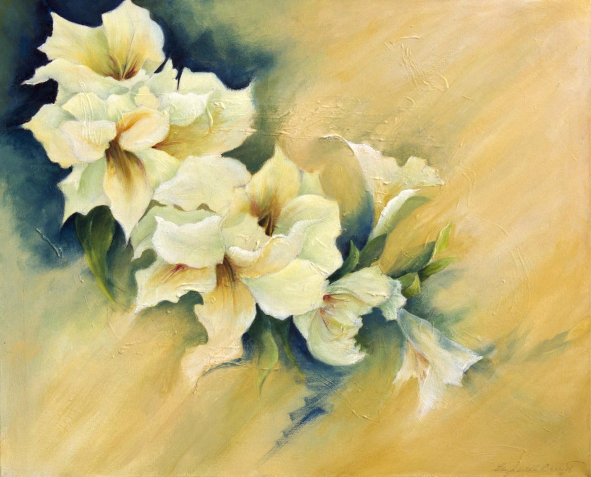 Cascading Lilies by Elizabeth Barrett
