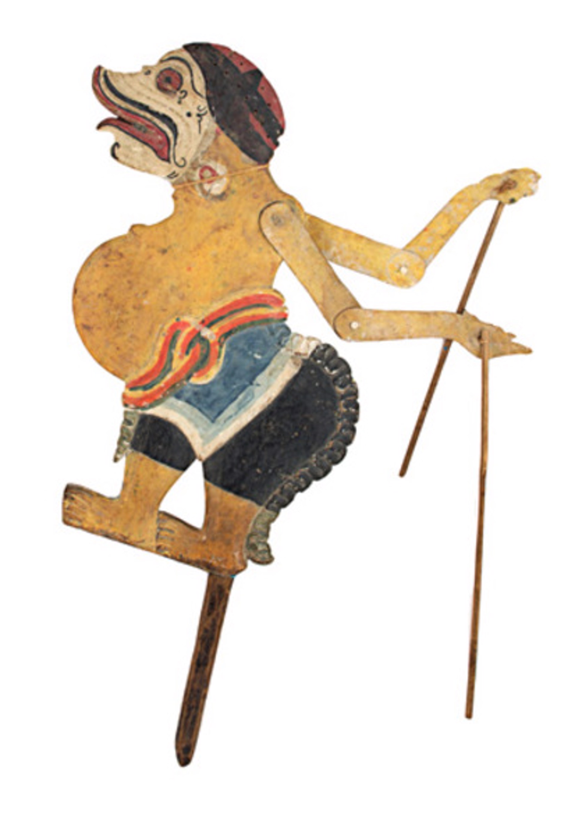 Flat Wooden Puppet (Male) by Indonesian