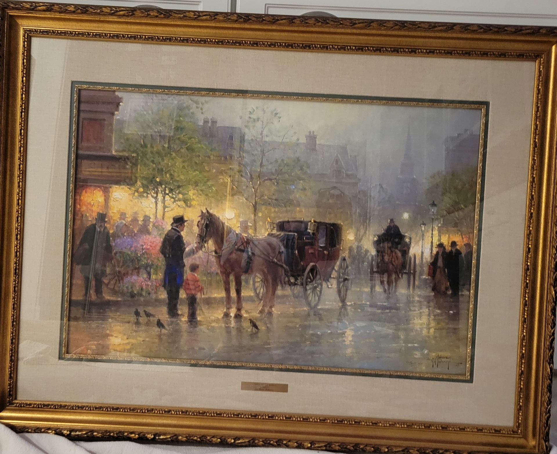 Cabbies at the Market by G. Harvey