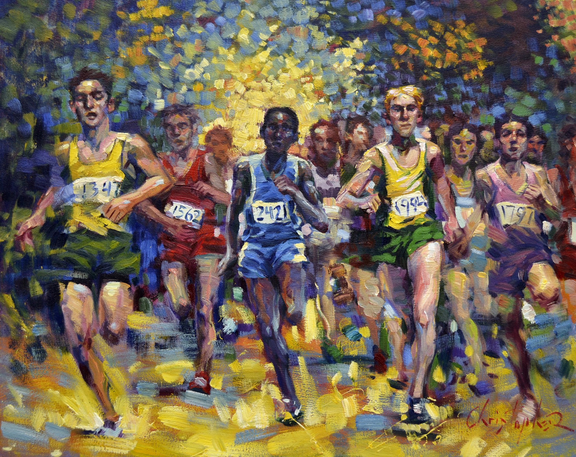 Untitled (Marathon Runners) by Christopher M