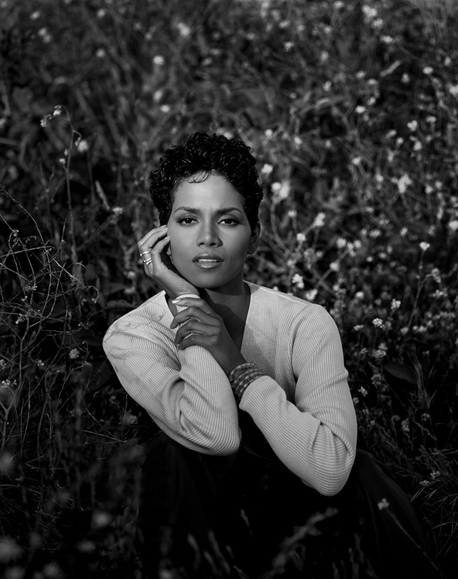 96078 Halle Berry BW by Timothy White
