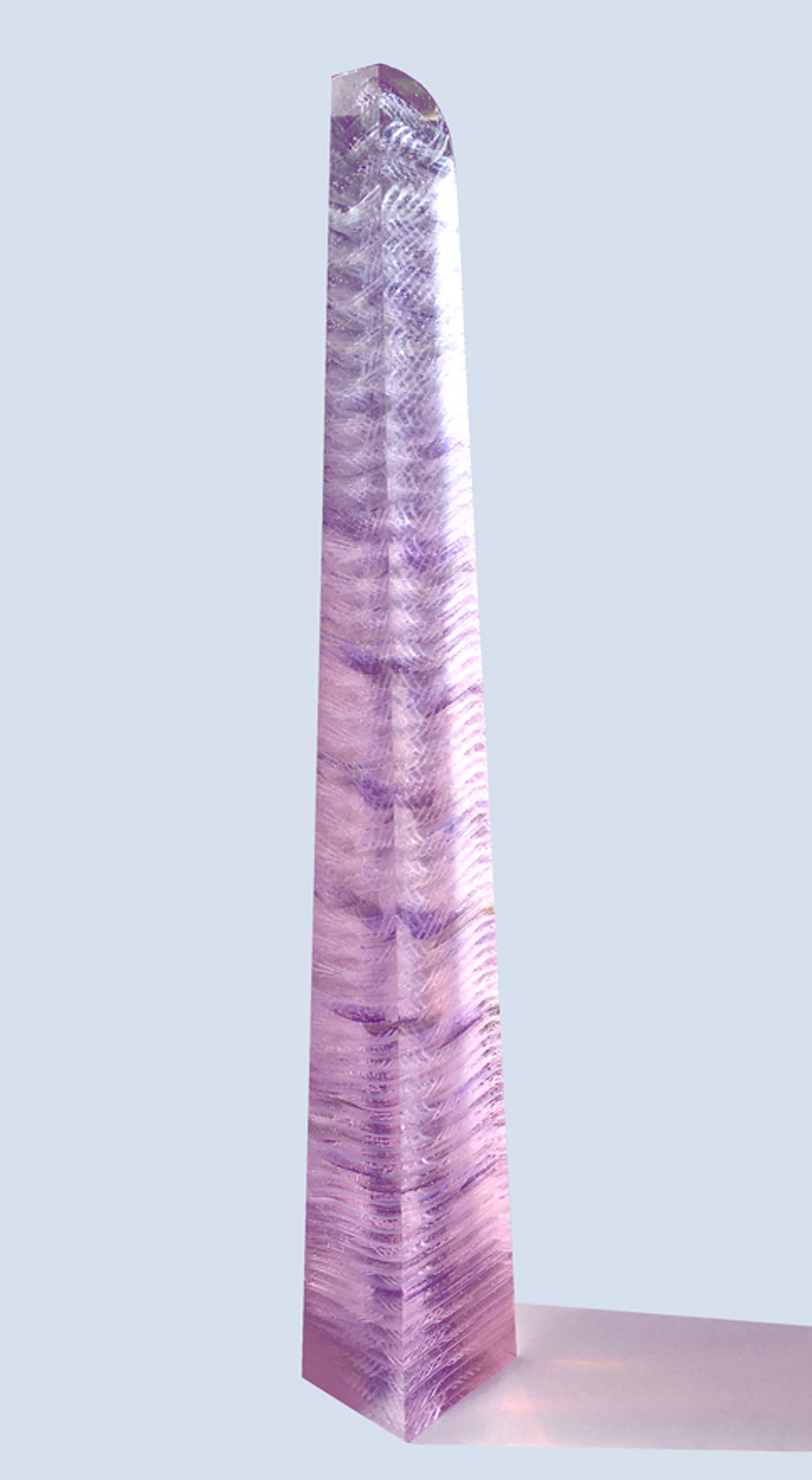 Pink Purple Spiral Obelisk  (*P) by Emma Varga