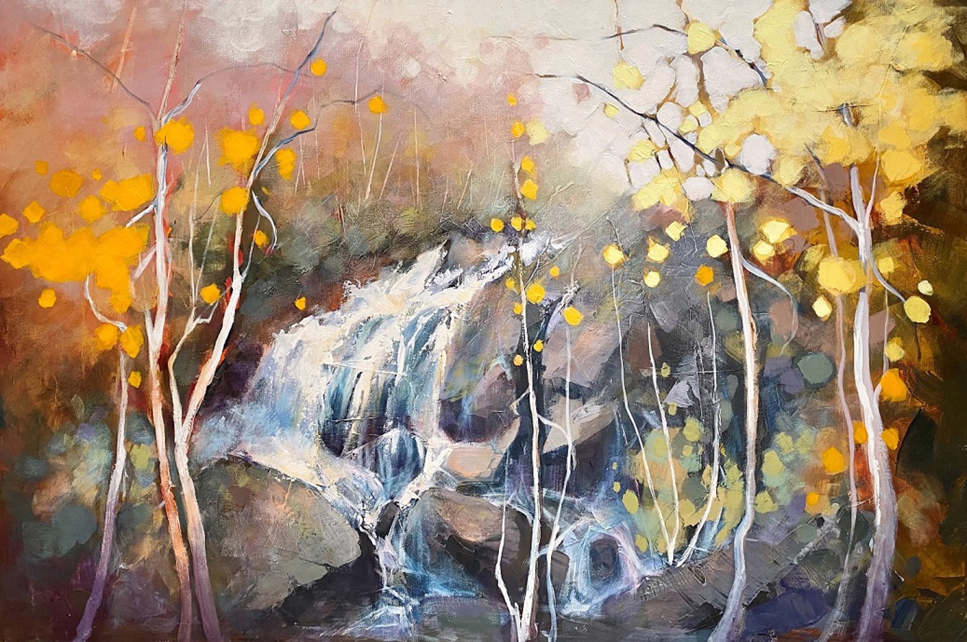 Cascading Yellows by Linda Wilder