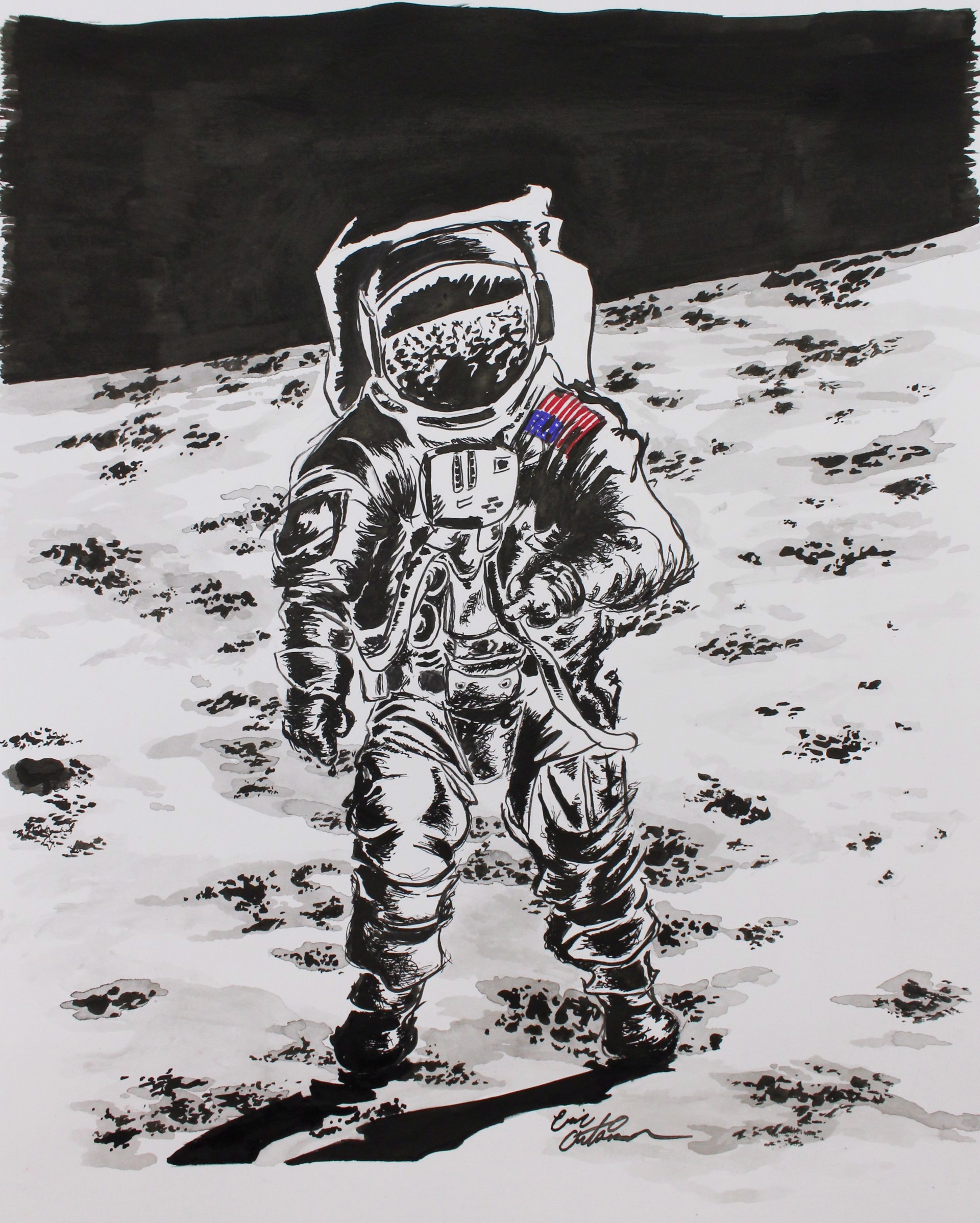 Merican Astroman (print) by Eric Atkinson