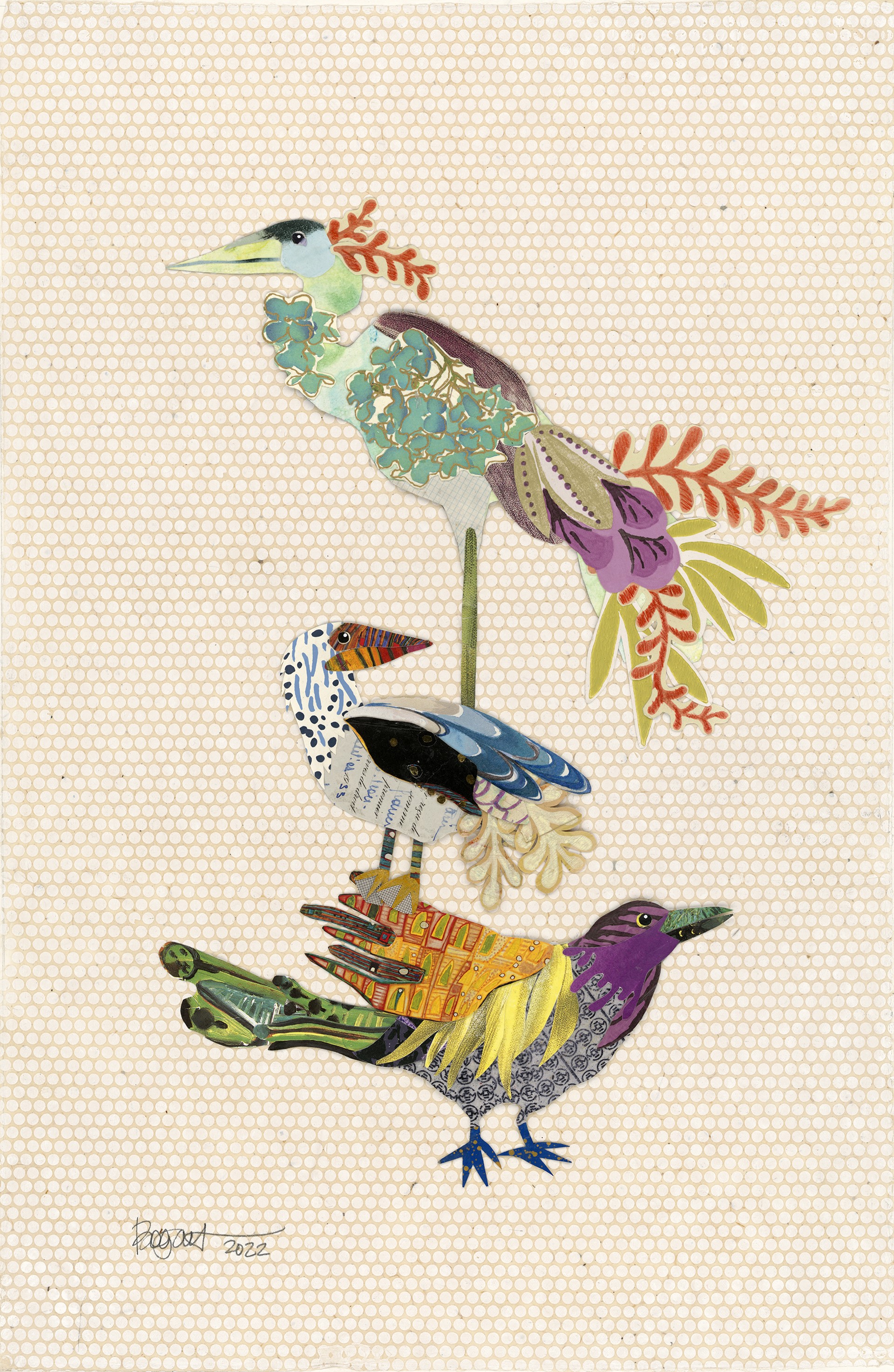 Bird Totem by Brenda Bogart - Prints