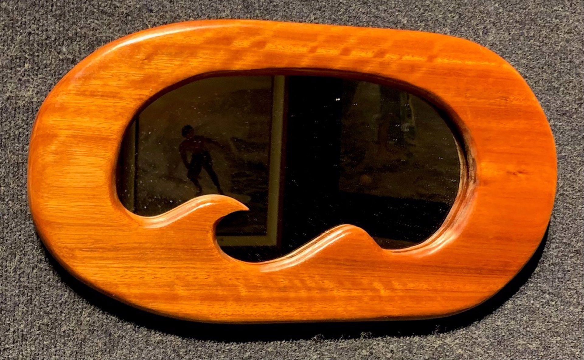 Kamani Wood Mirror #0053 by Nadia Fairlamb