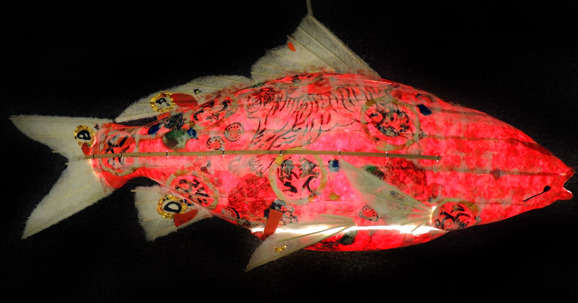 Rich Red Celebration Koi by Elaine Hanowell