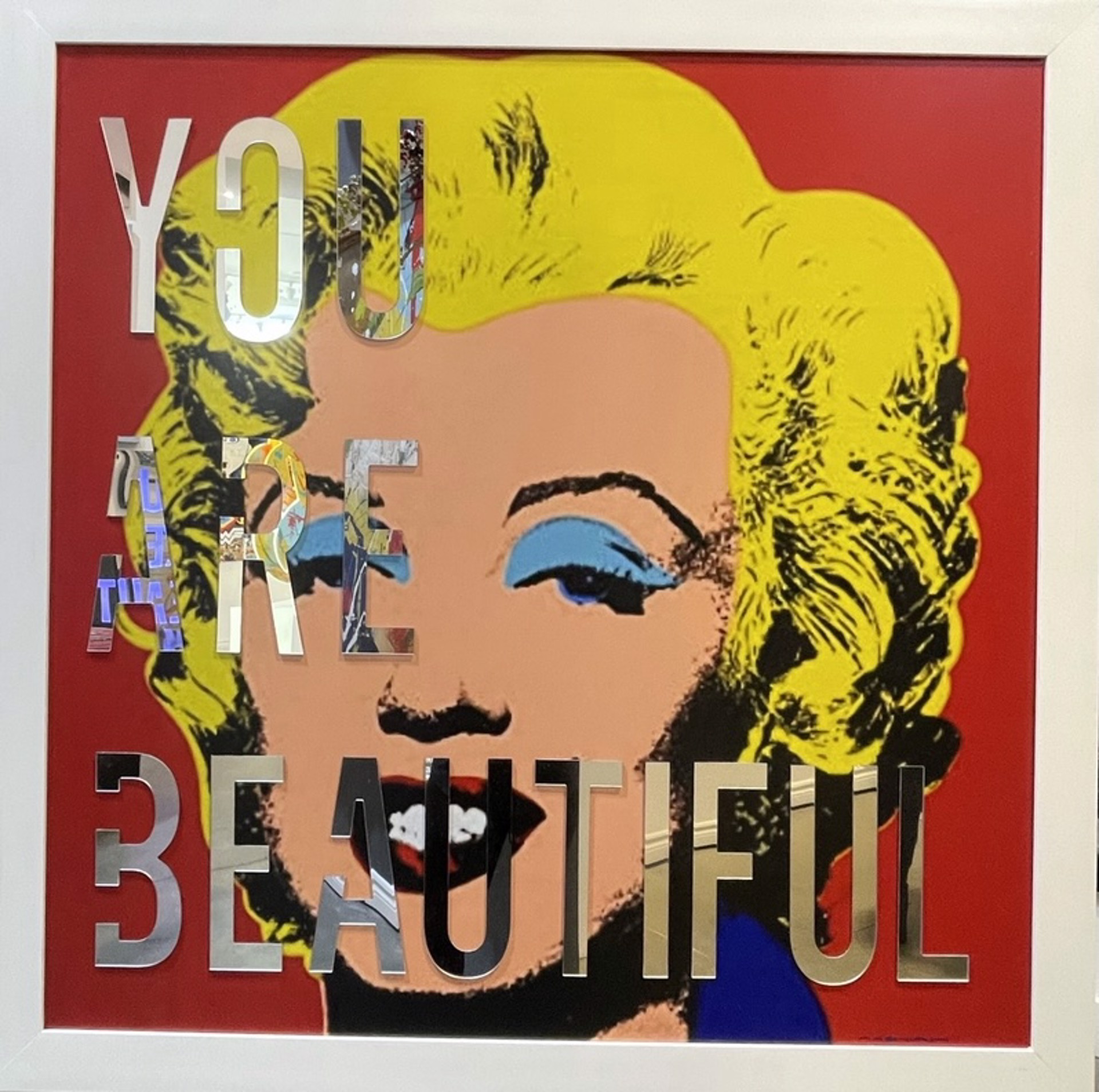 "You are Beautiful " Marilyn by Affirmative Prints by Efi Mashiah