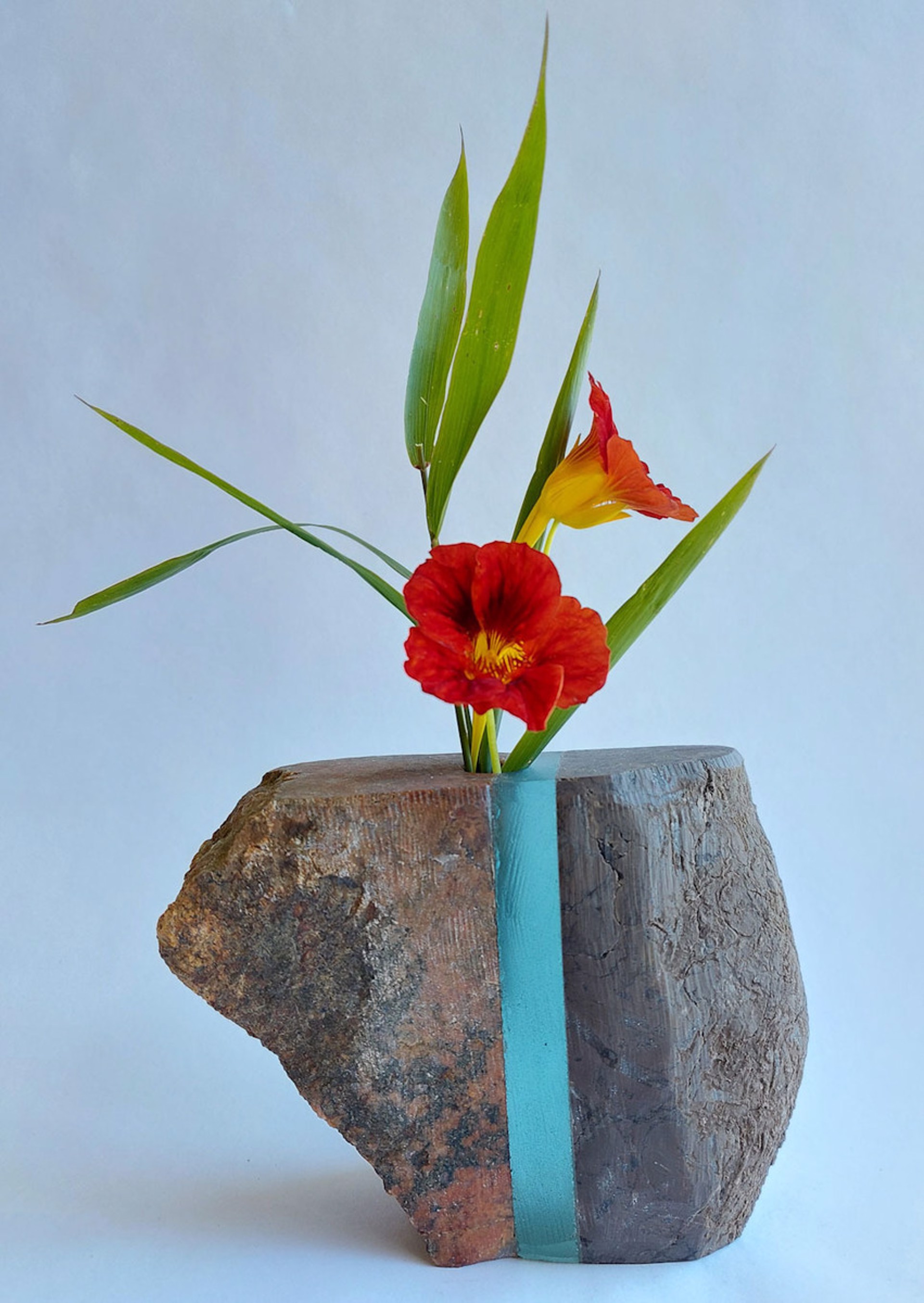 Large Glass and Stone Vase #3 by Christy Haldane