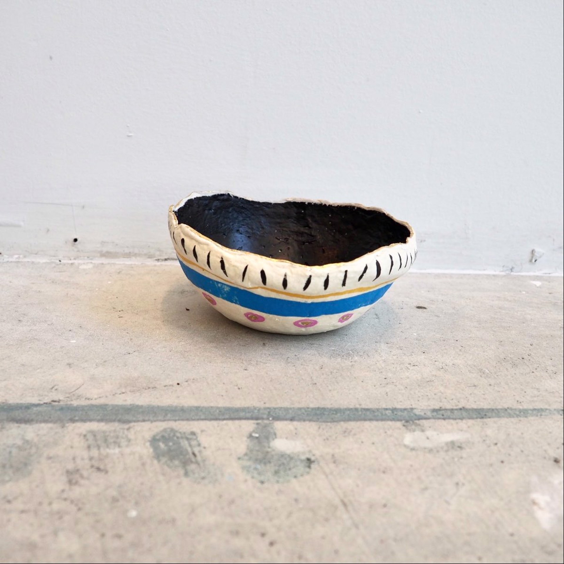 Small mulberry paper bowl Inventory #1 by Elise Lyon