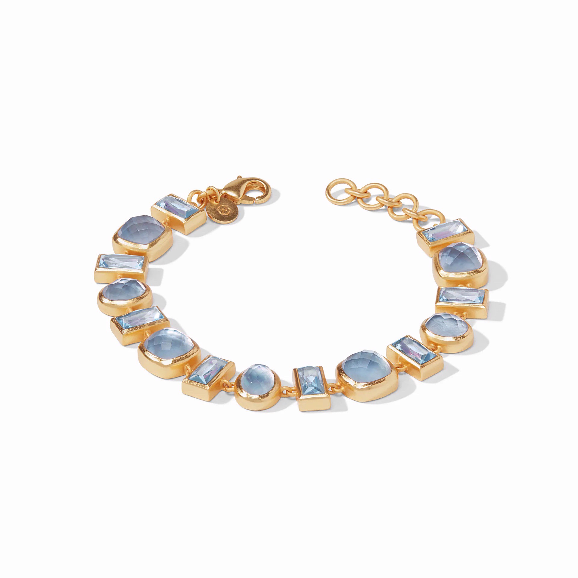 Antonia Tennis Bracelet - Chalcedony Blue by Julie Vos