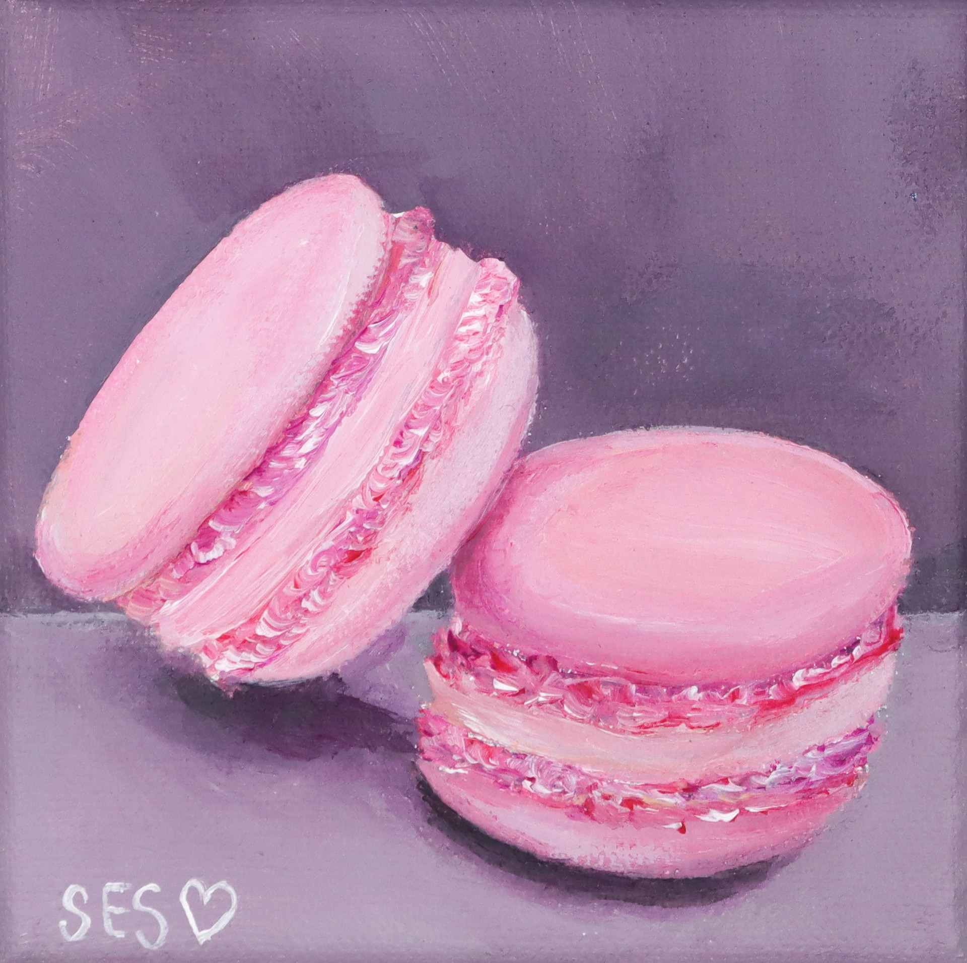 Pink Macarons by Sarah Swan