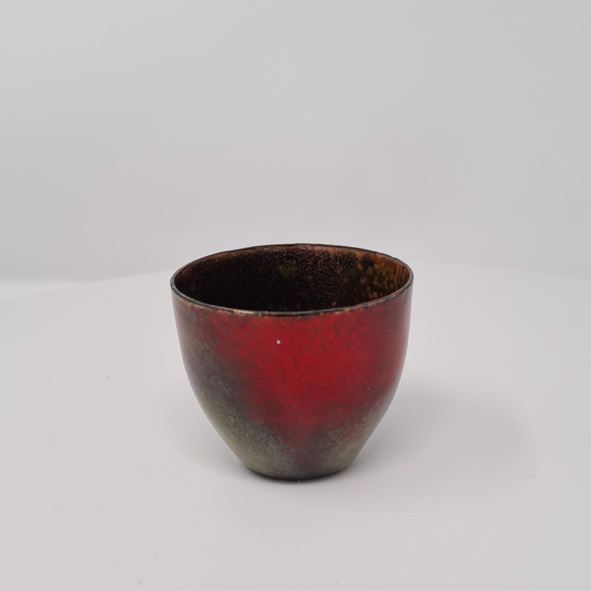 Enamel Copper Small Bowl by Lundsten Glazzard
