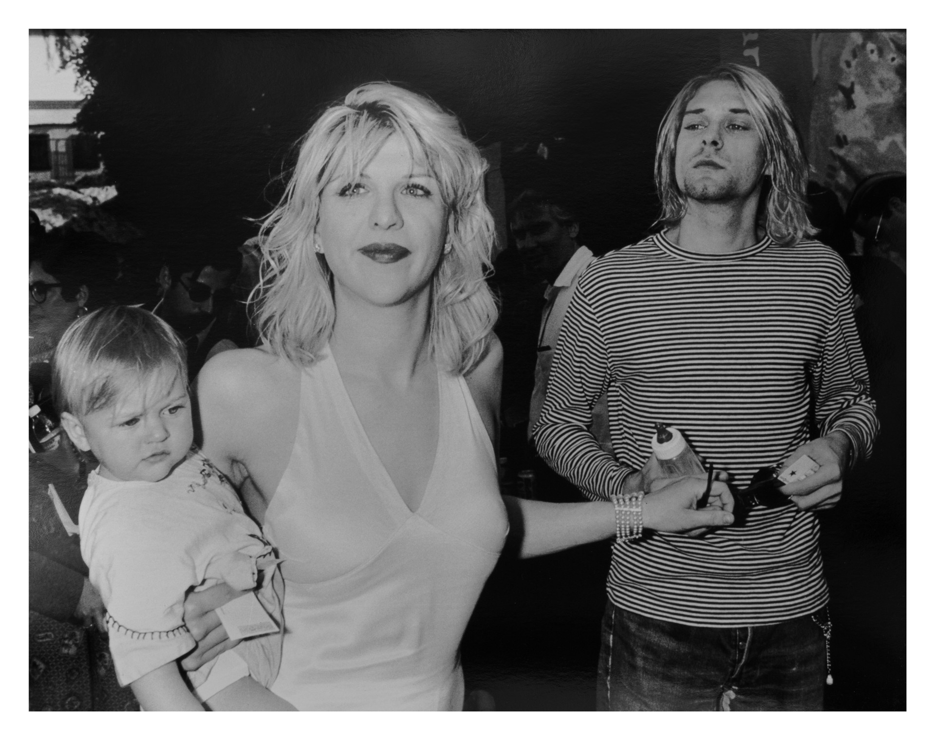 Kurt Cobain, Courtney Love, & Frances Bean Cobain by Ron Galella