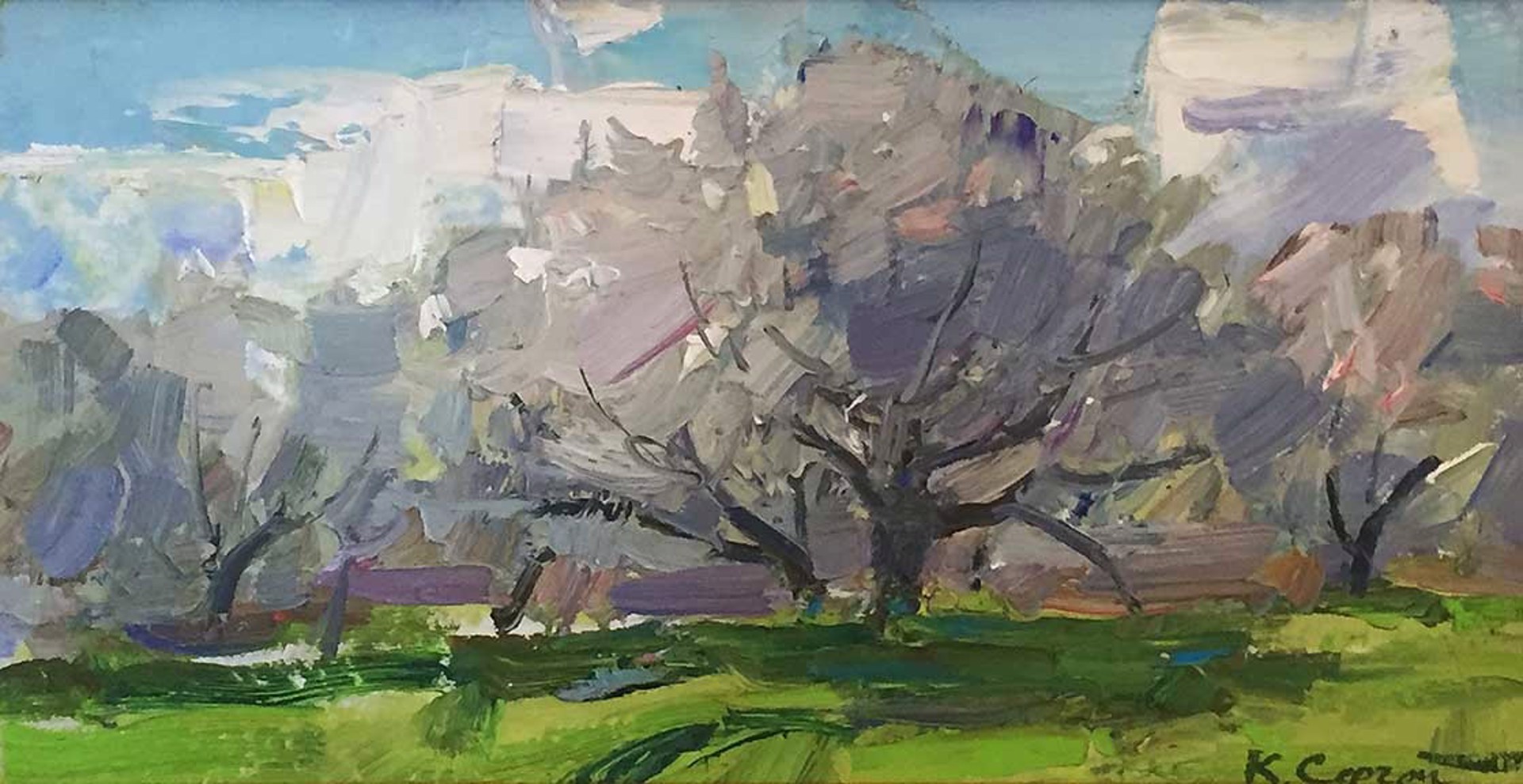 Trees in Bloom by Sergei Kovalenko