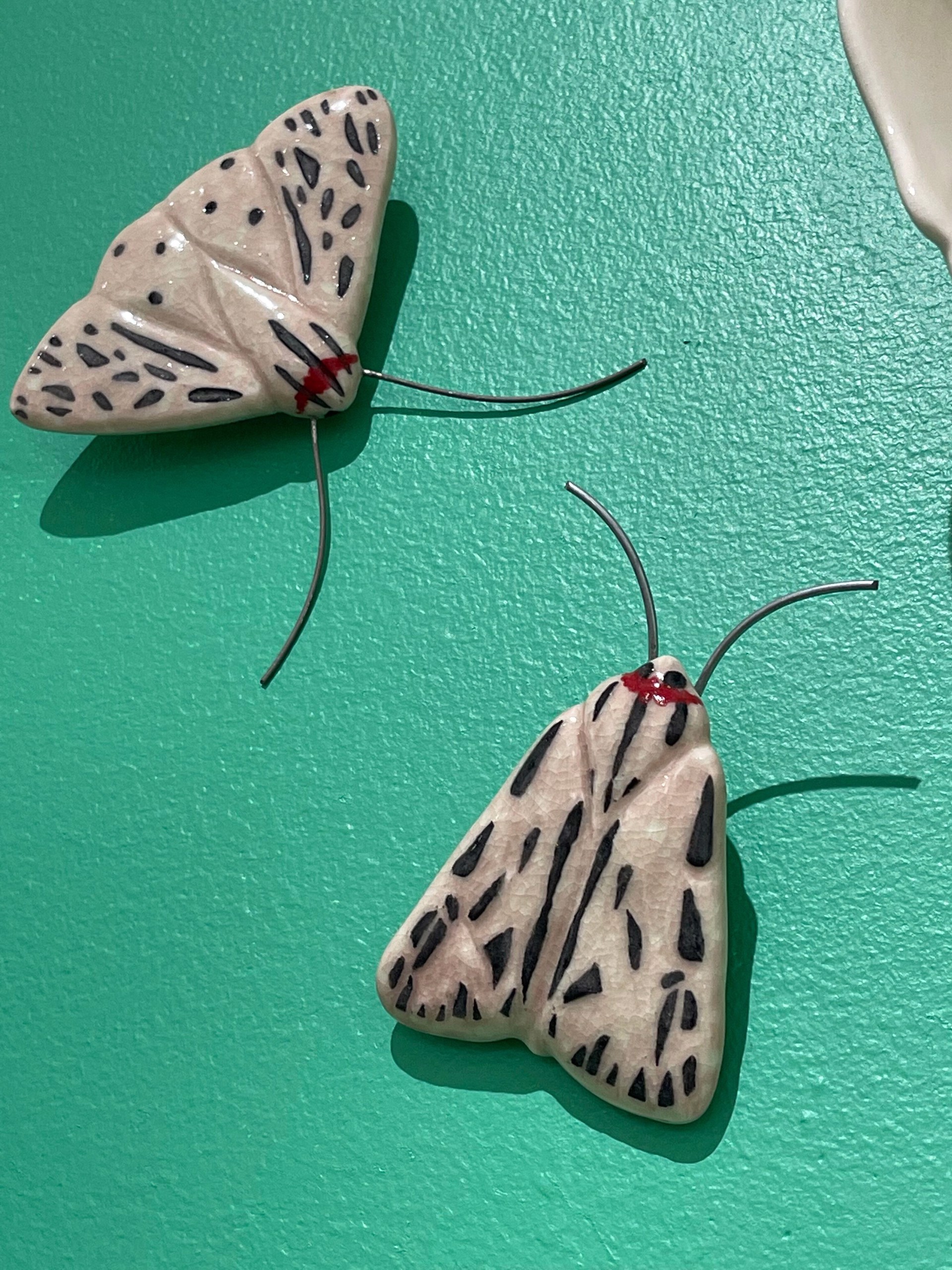 Nocturne in Transcience: Tiger Arge Moths (sold individually) by Danielle Inabinet