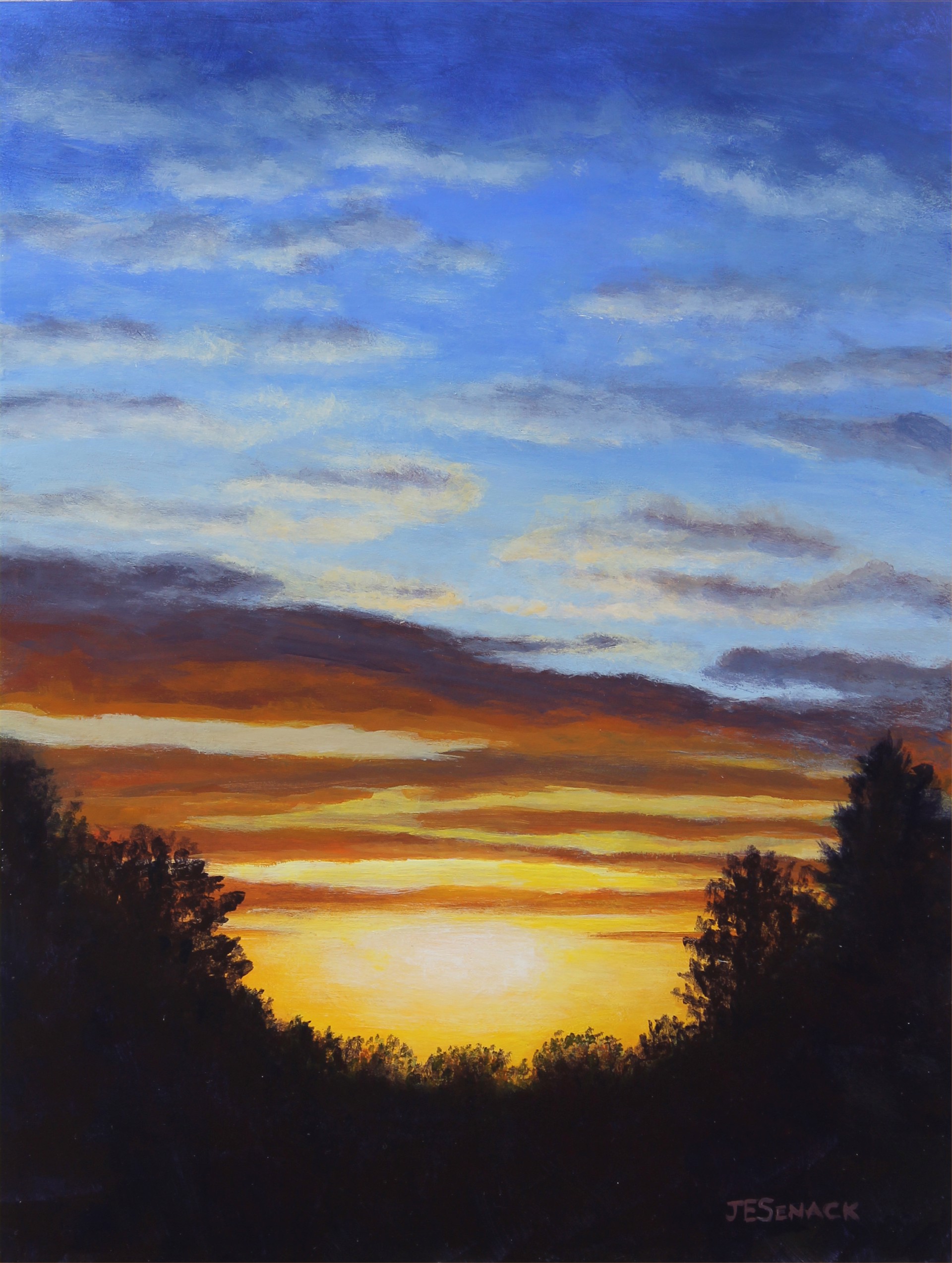 August Sunset by J.Elaine Senack