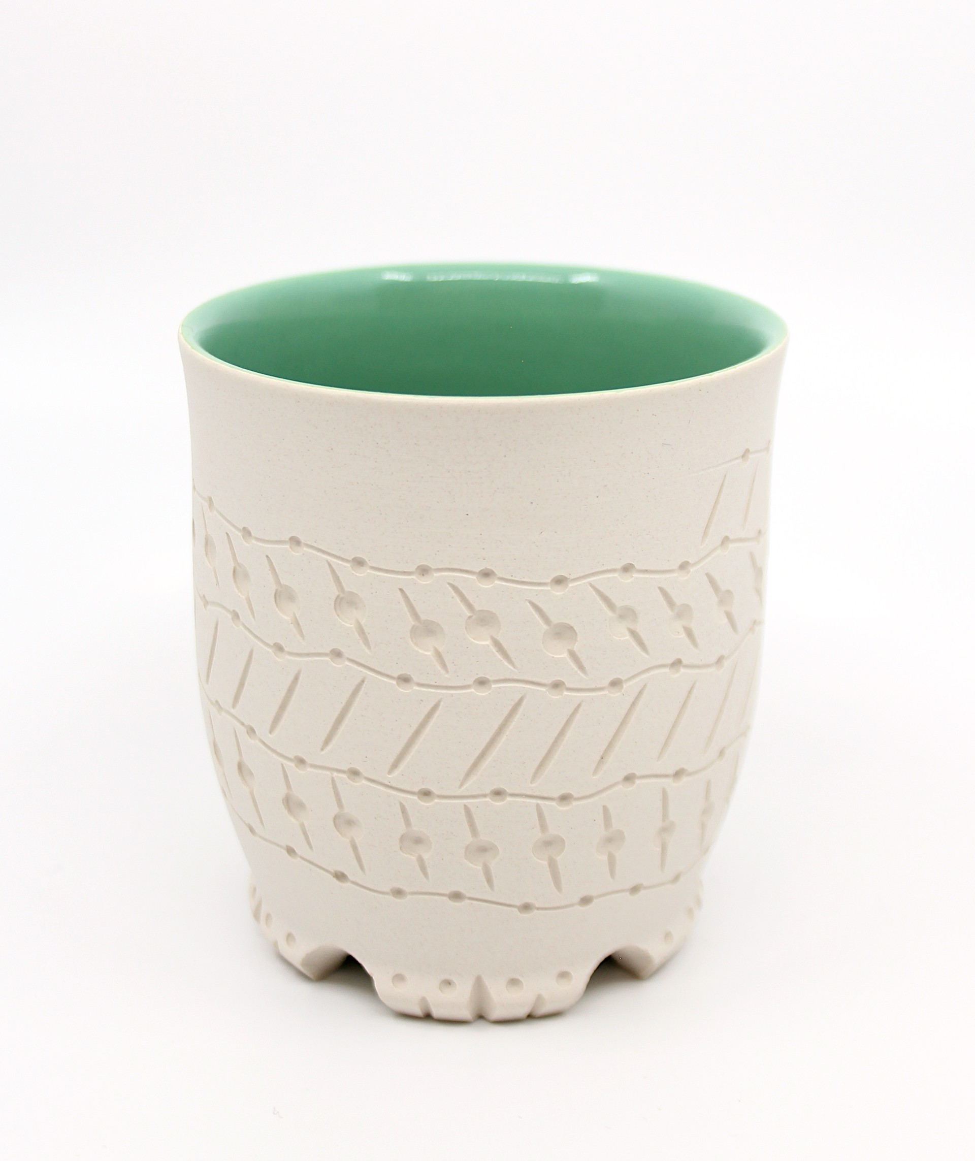 Cup (White/Mint) by Chris Casey