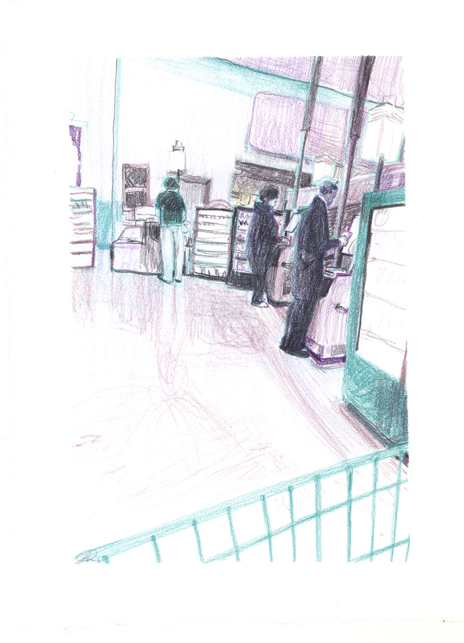 Marketplace/Cashier #14 by Eilis Crean