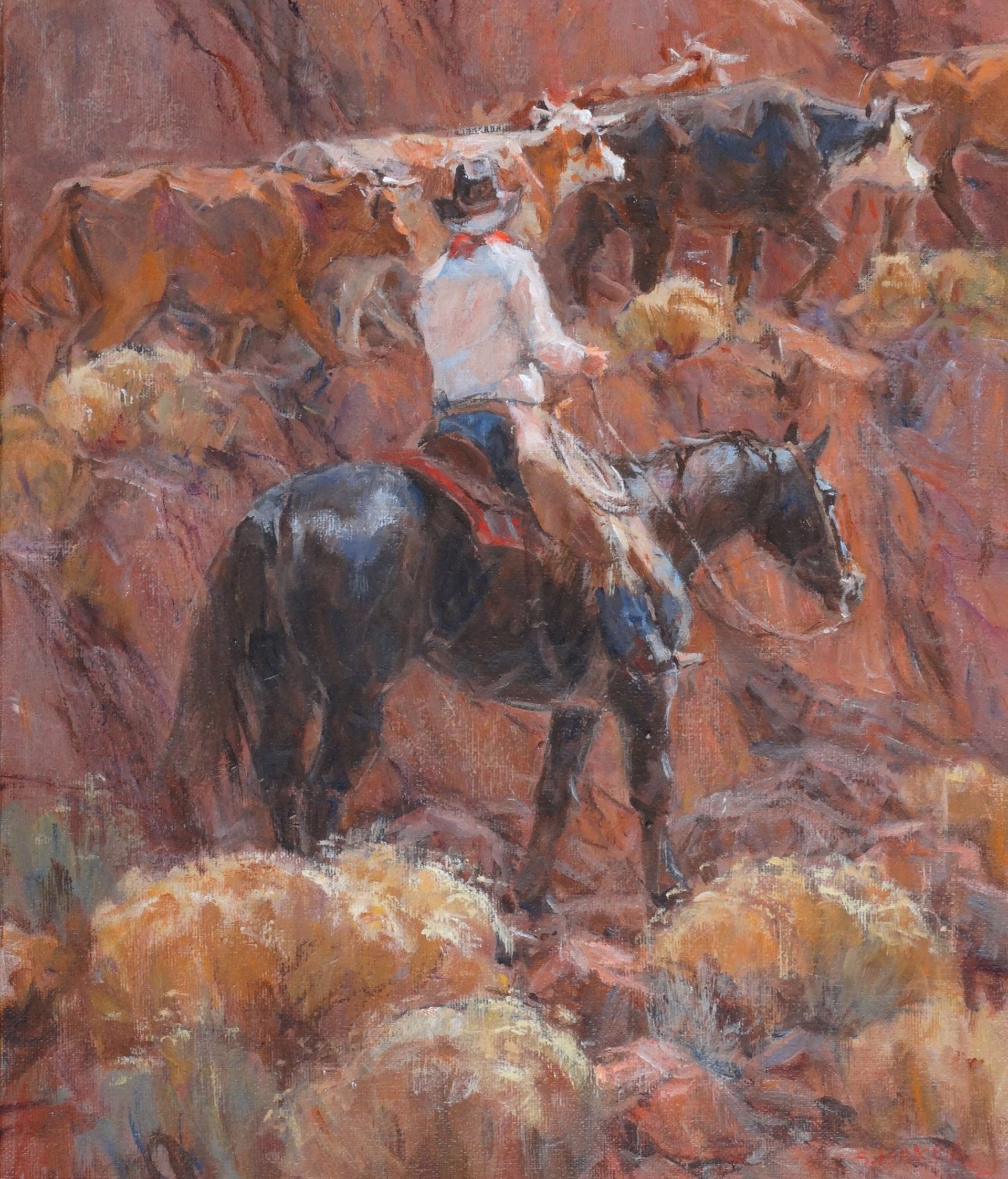 Gathering the Red Rocks by Suzanne Baker