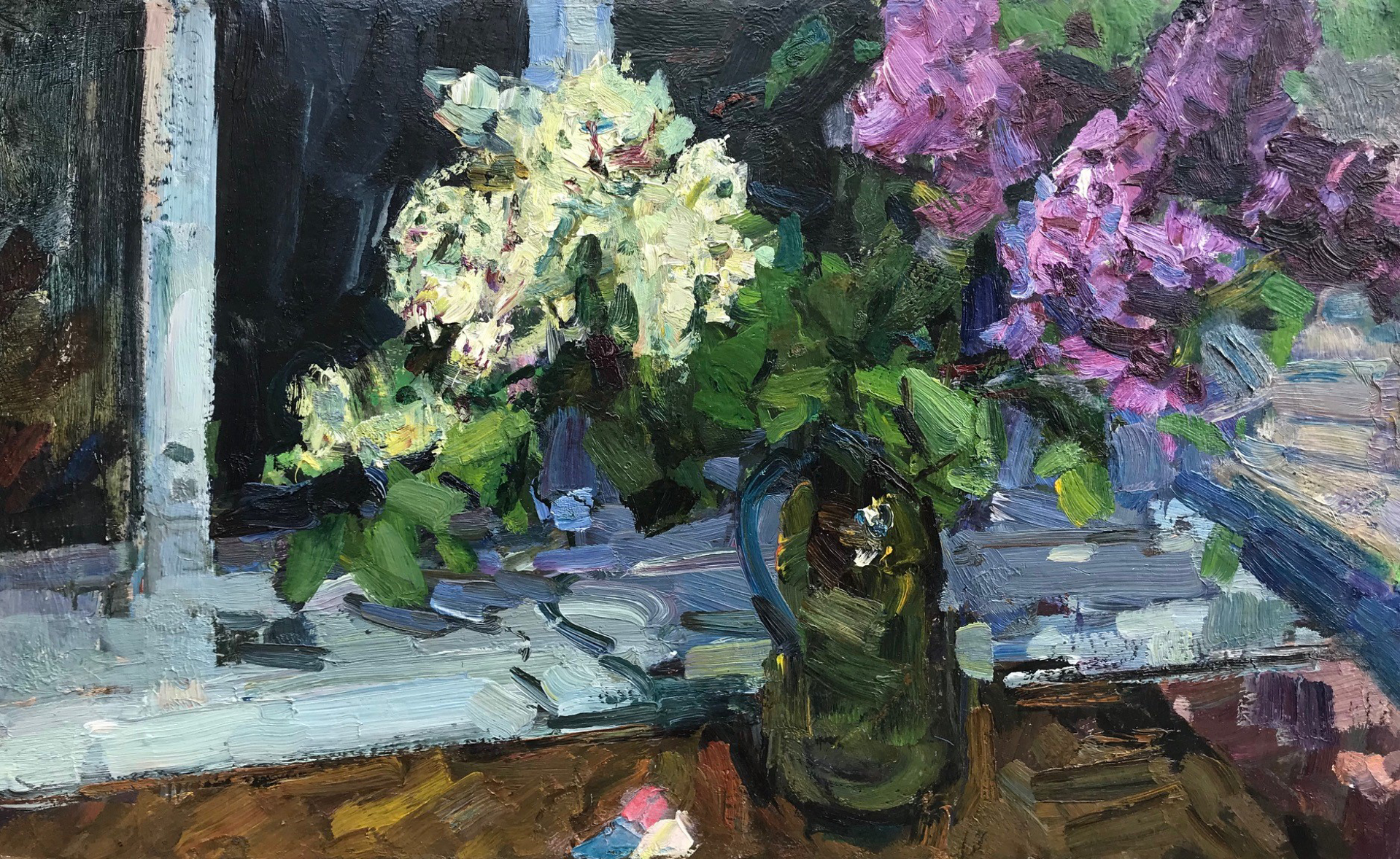 Still Life with Lilacs by Fedor Zakharov