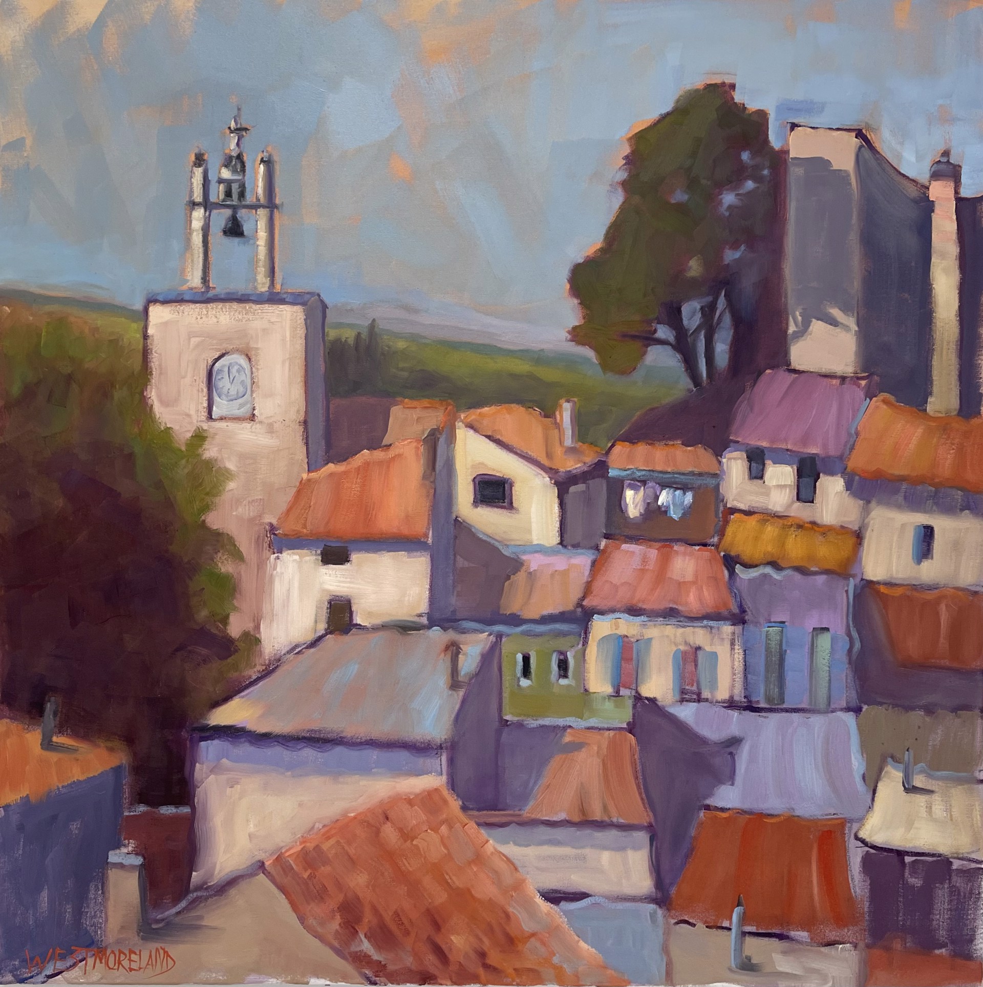 Rooftops in Loumarin by Susan Westmoreland