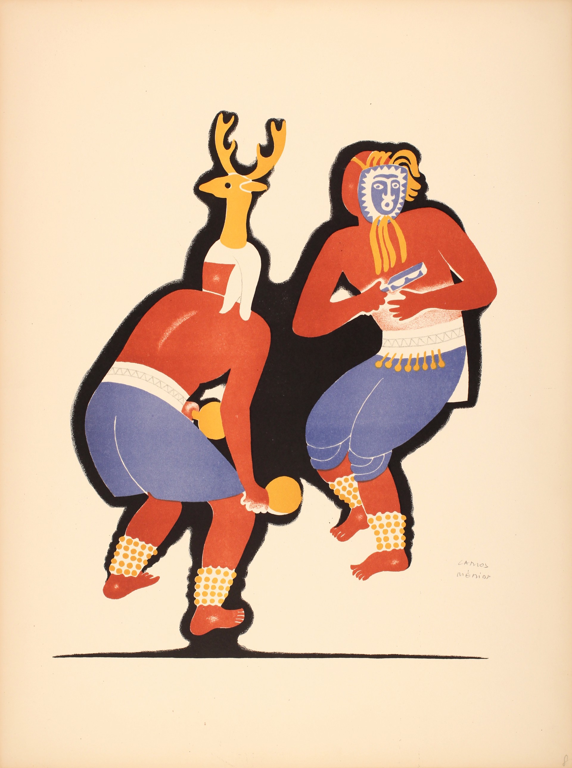 The Pascola and the Deer by Carlos Mérida