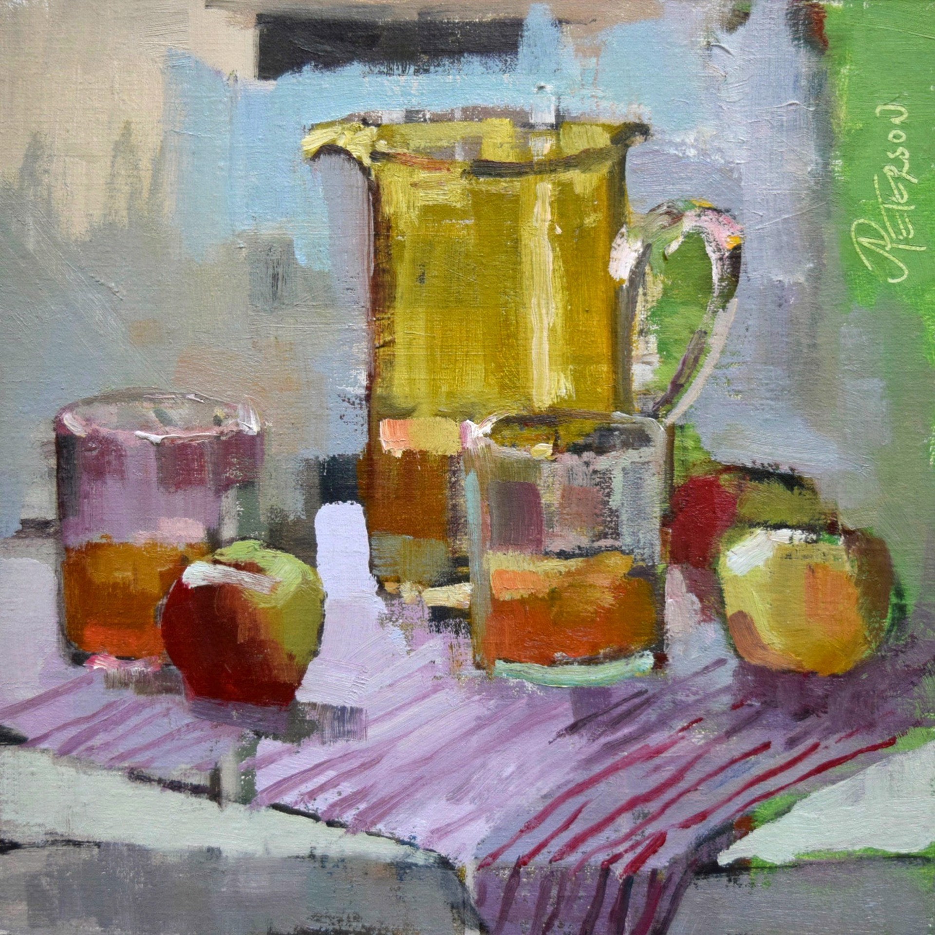 Pitcher and Apples by Amy R. Peterson
