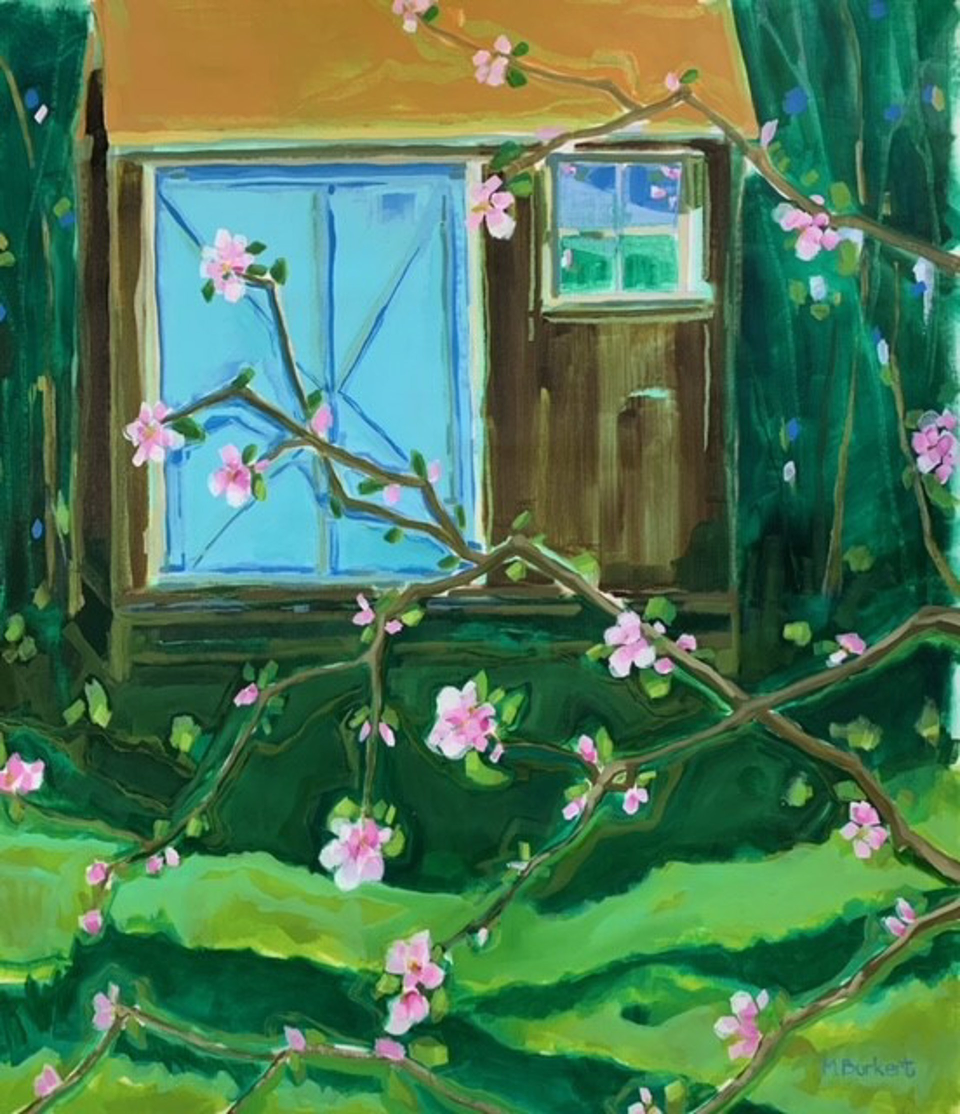 Spring Apple Branches by Martha Burkert