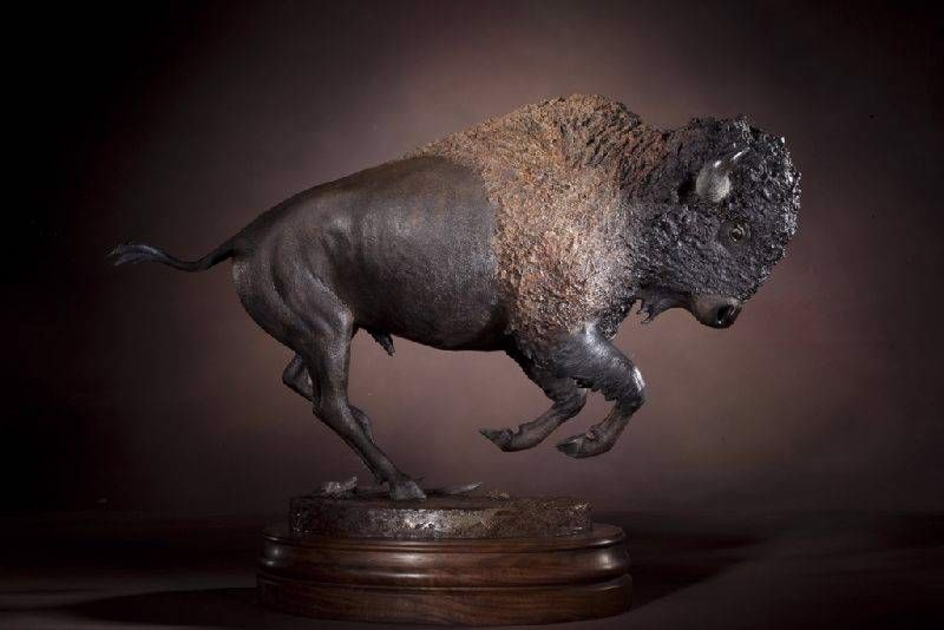 The Providers  Buffalo (study) by Dave McGary (sculptor) (1958-2013)