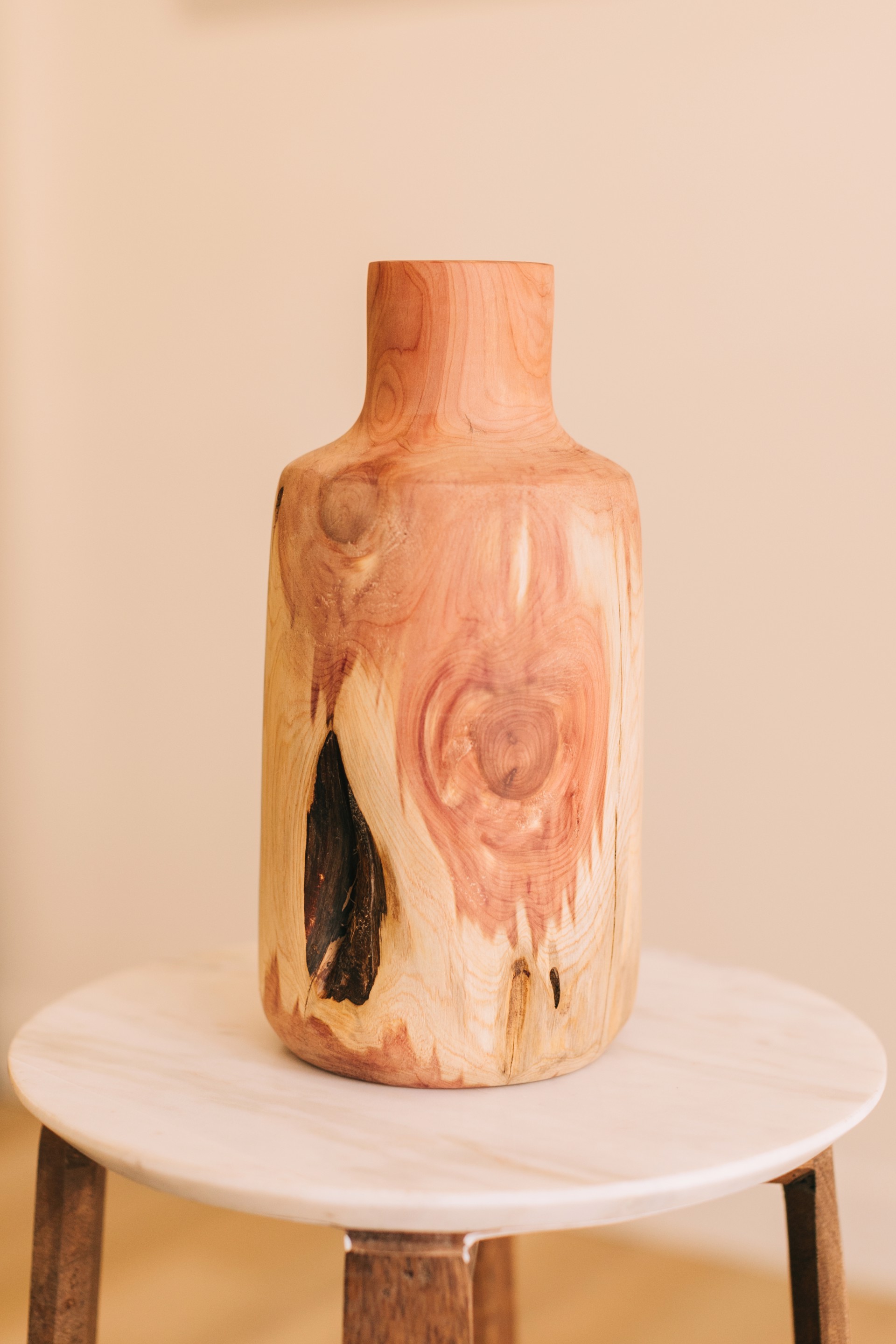 Red Cedar Vase #01 by Anna Naylor