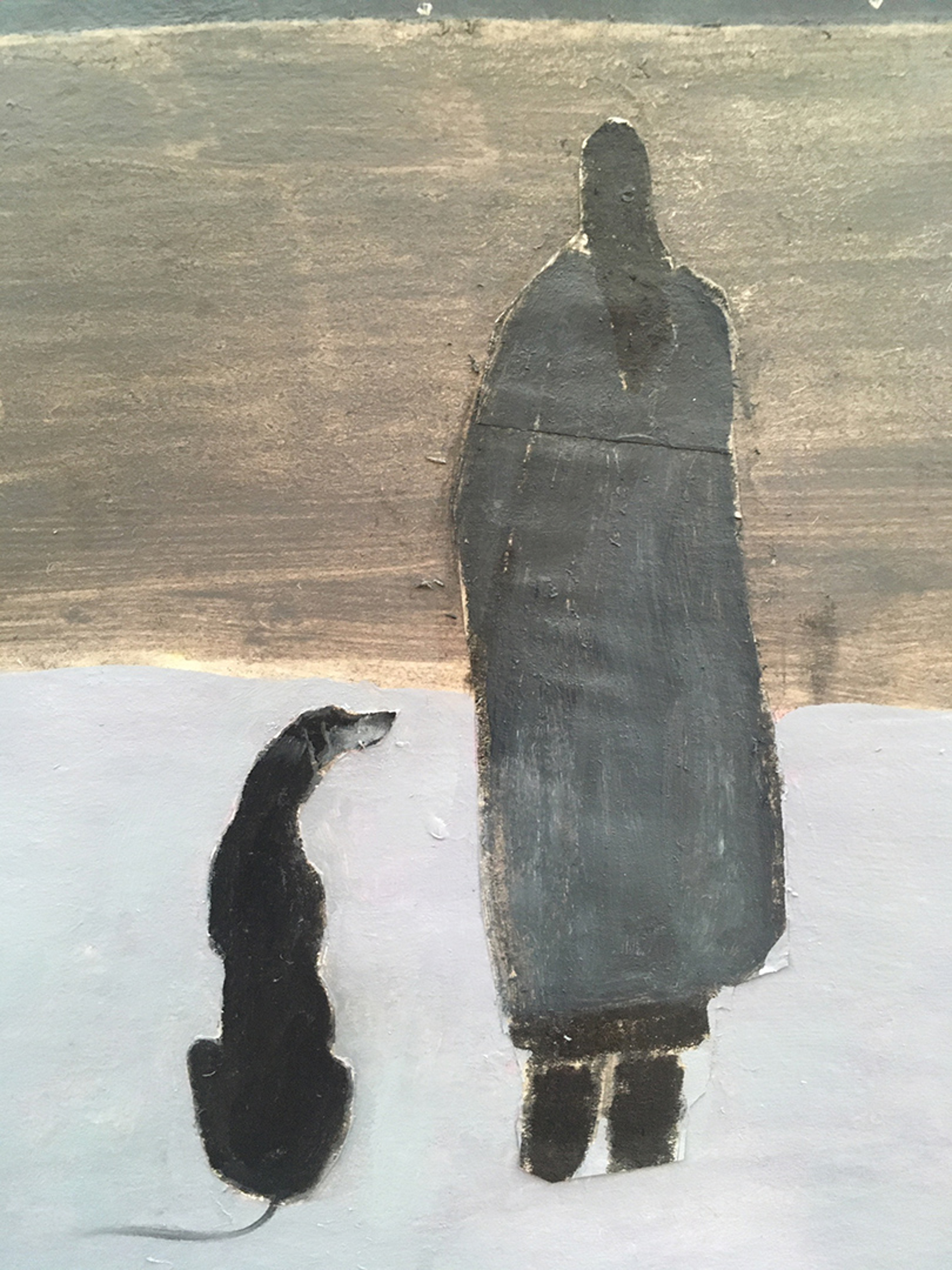 Night Sky/ Sea and Blue Sand  by Gigi Mills