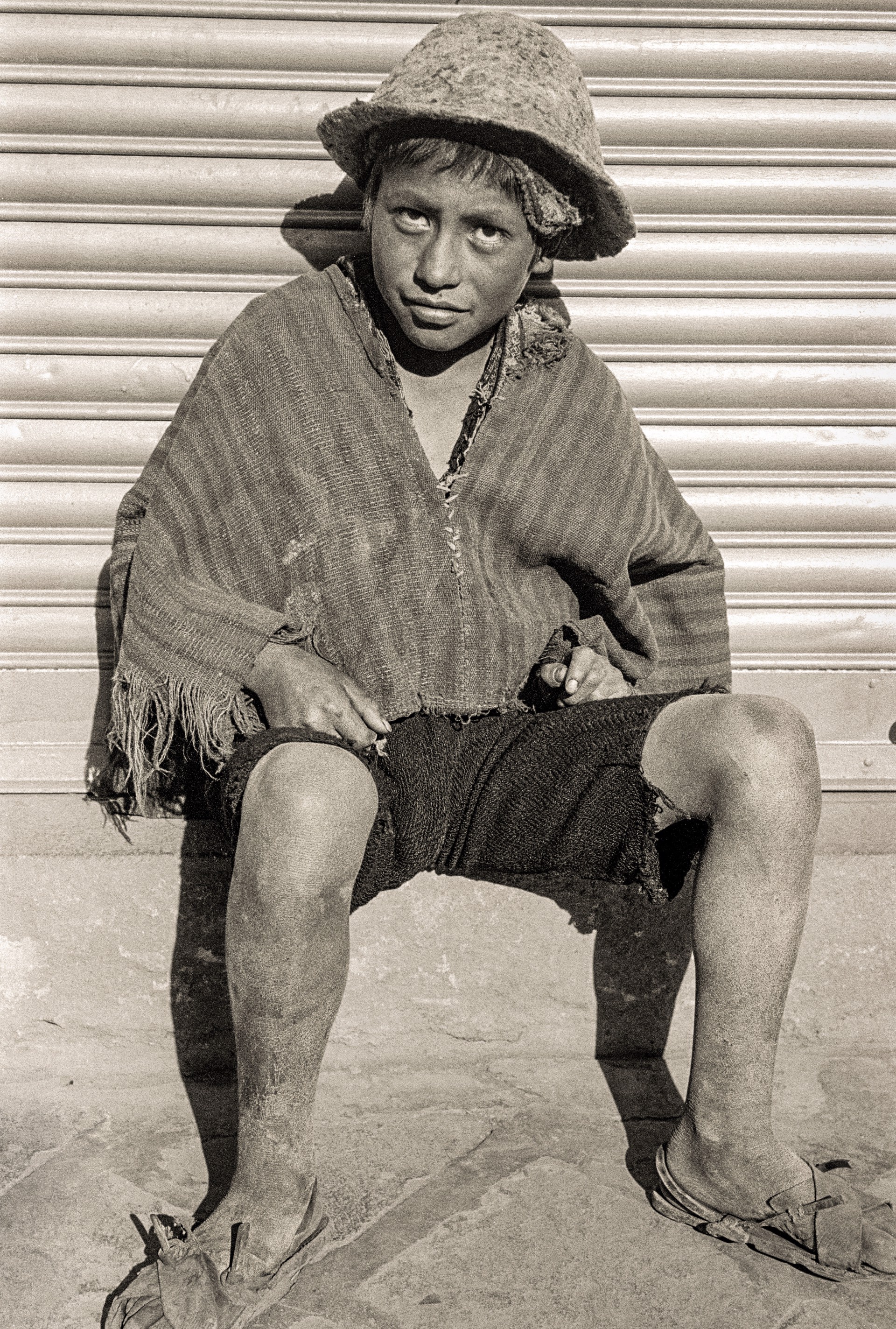 Andean Boy with Hat by Jack Dempsey