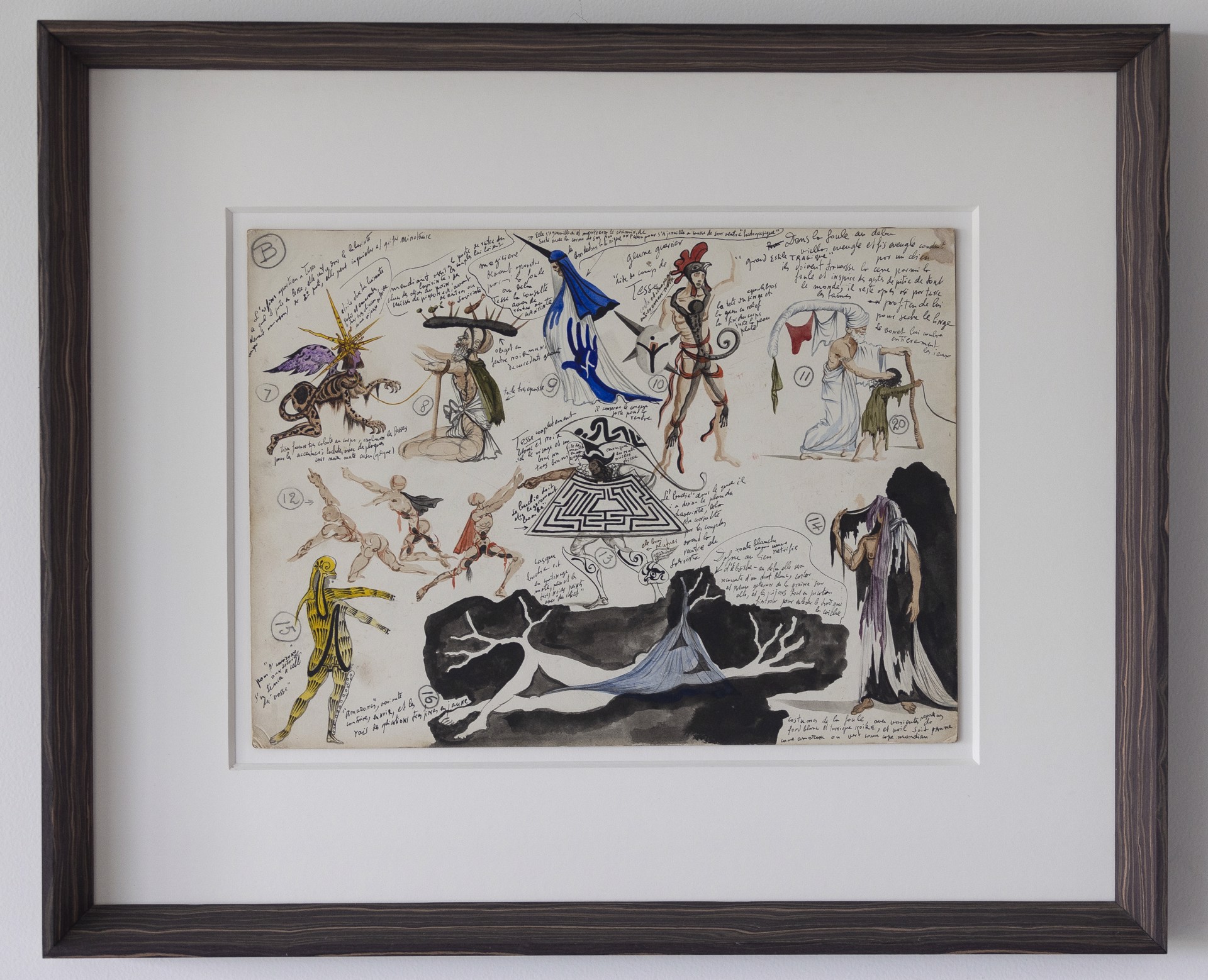 Costumes et scénographie (B) pour le ballet de Salvador Dalí Labyrinthe by Salvador Dalí