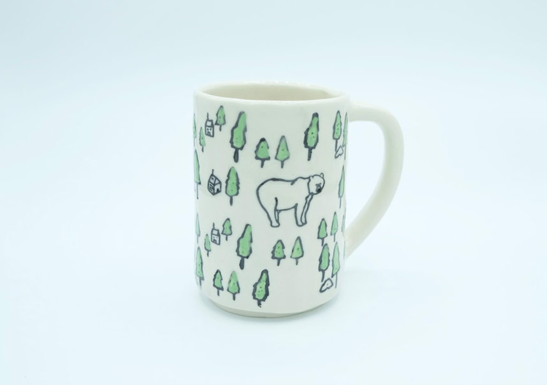 Forest/Bear Mug by Laura Cooke