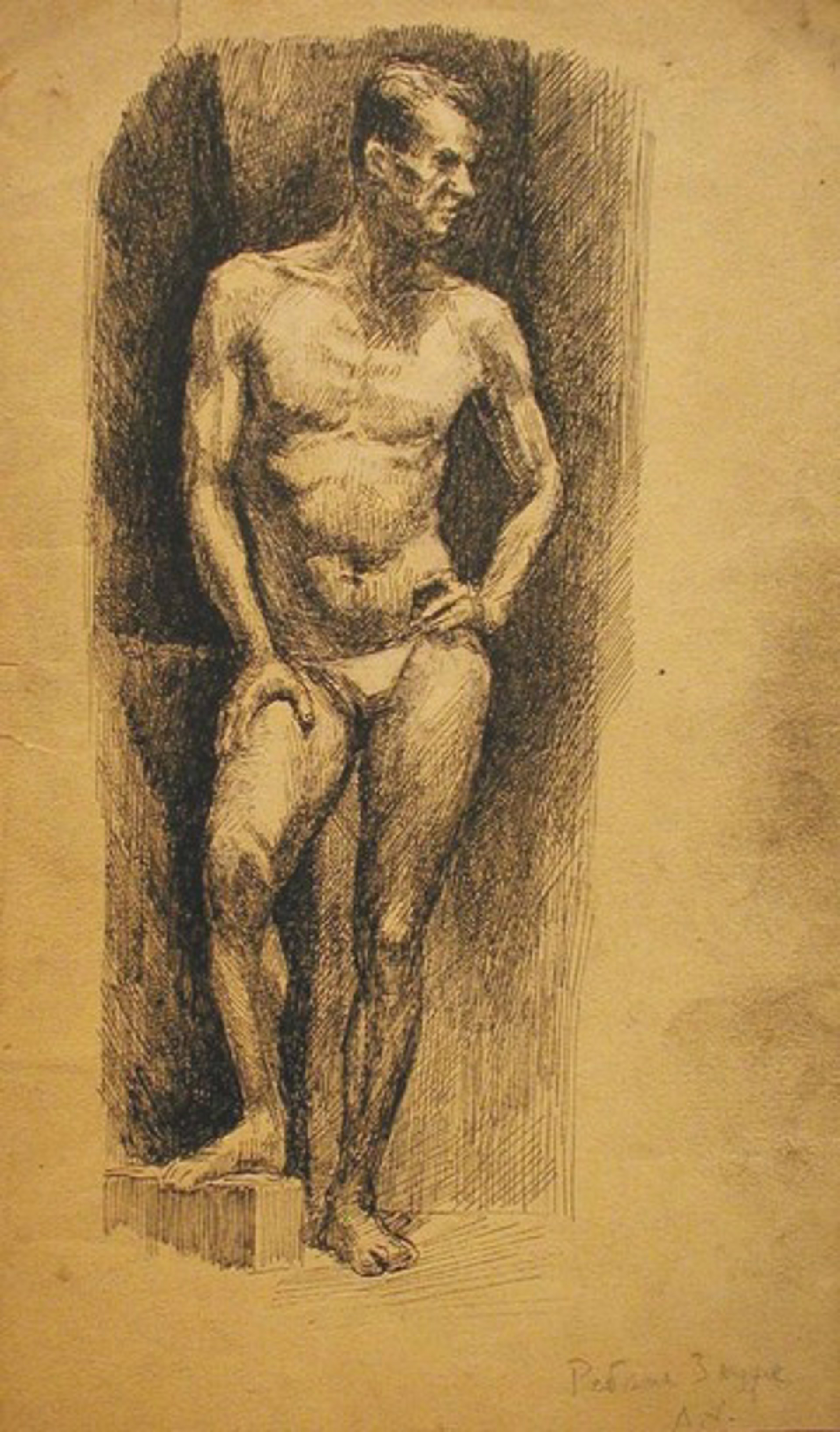 Sketch of a Man by Erikh Rebane