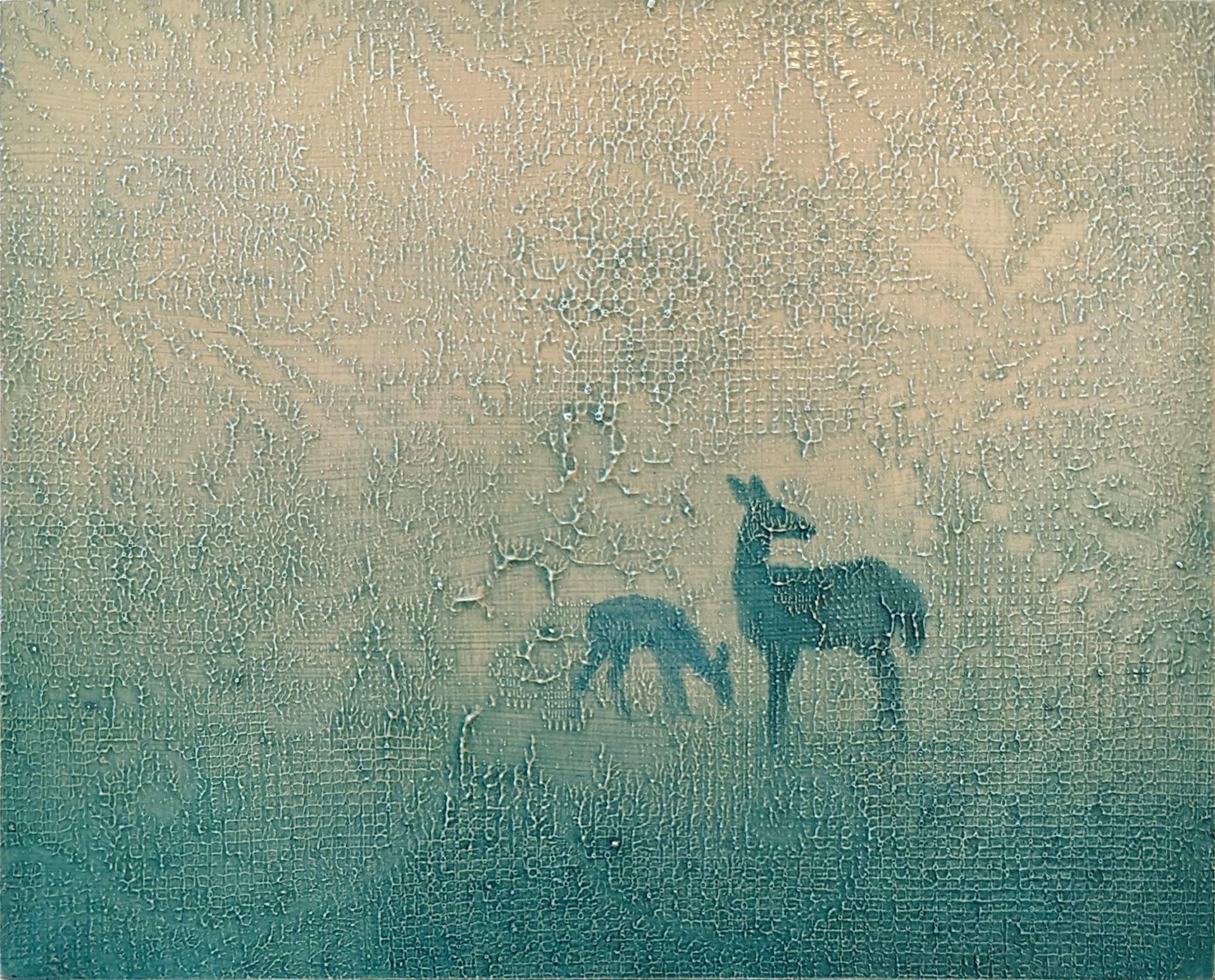 Two Deer by Susan Hall