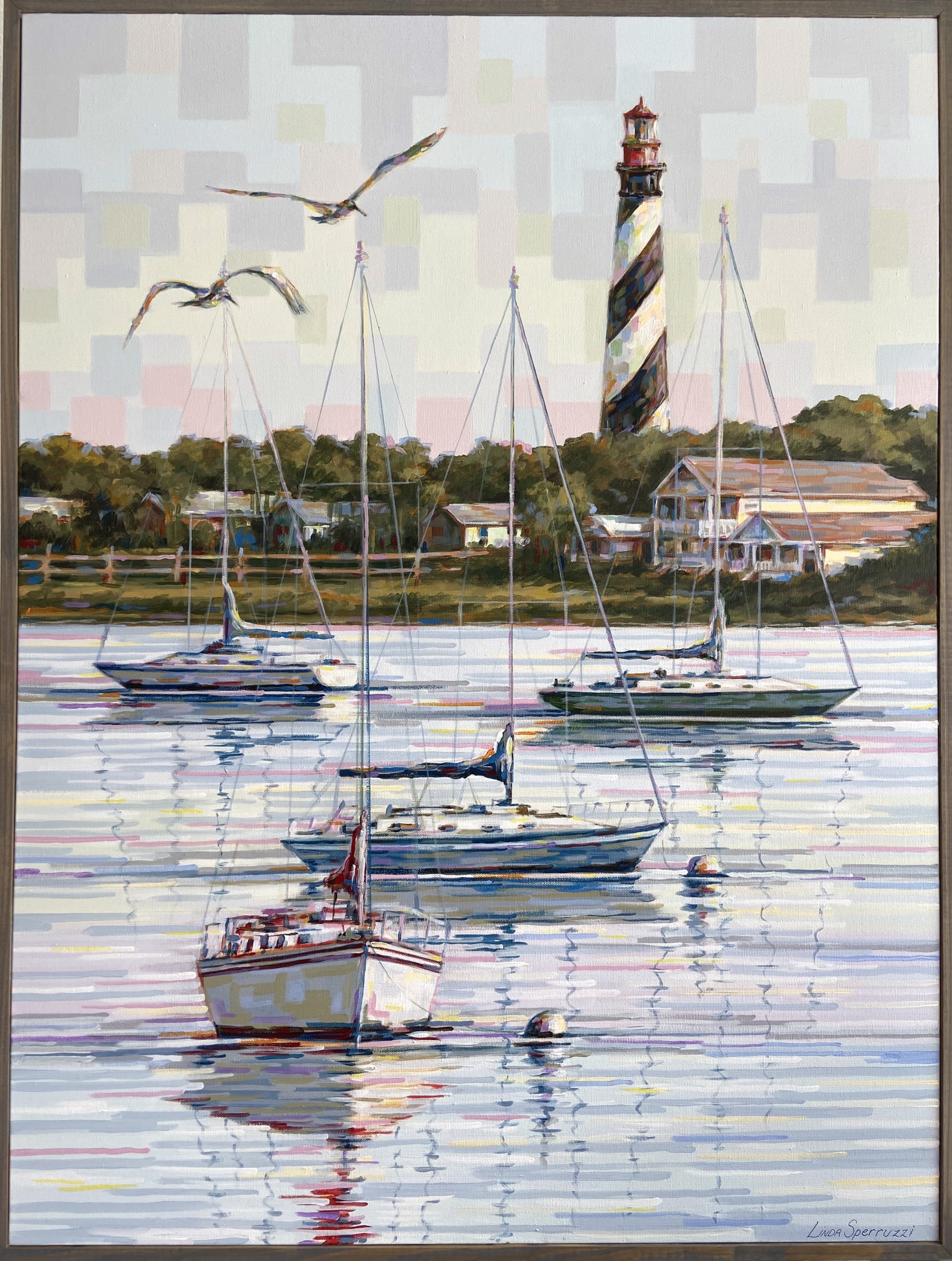Peaceful Views of the Saint Augustine Lighthouse (Lightner) by Linda Sperruzzi