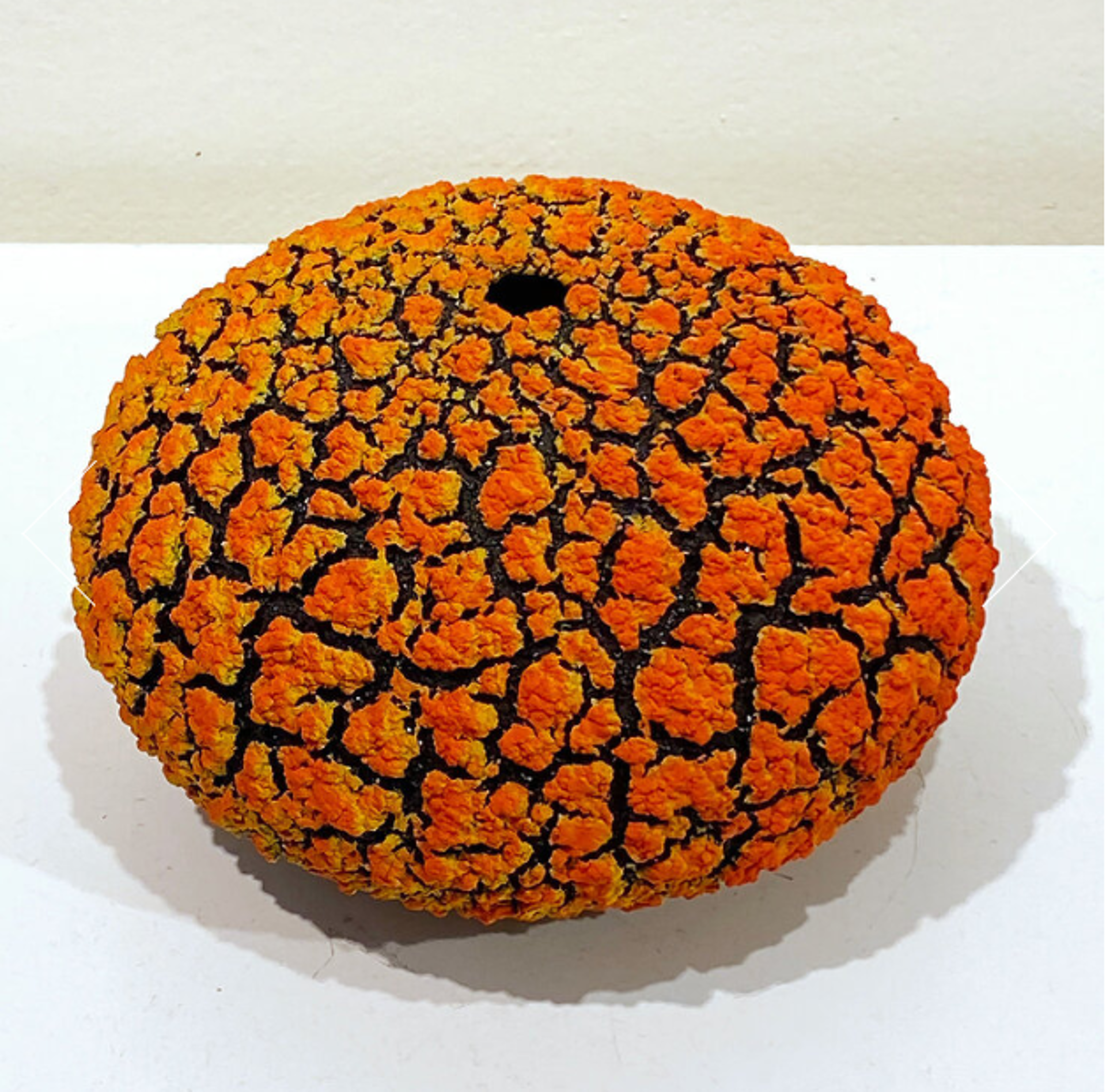 Urchin Vessel - Yellow Orange 138 by Randy O' Brien
