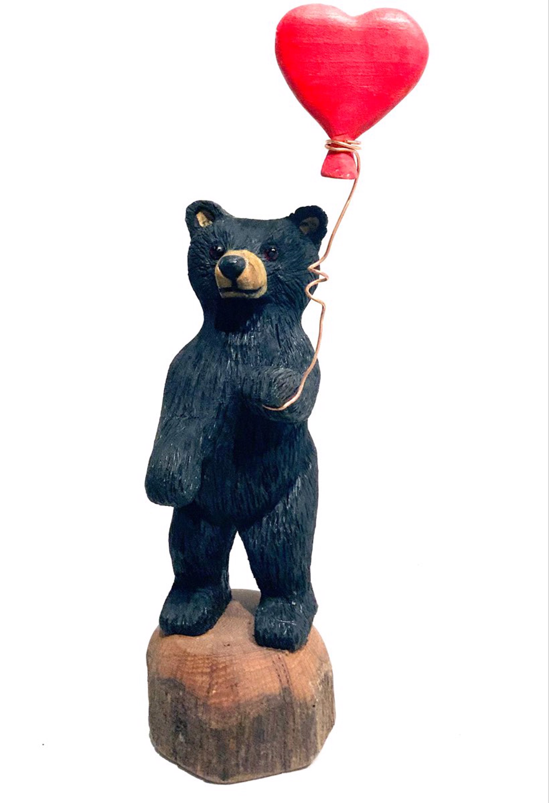 Red Heart Bear by Bernard Edwards