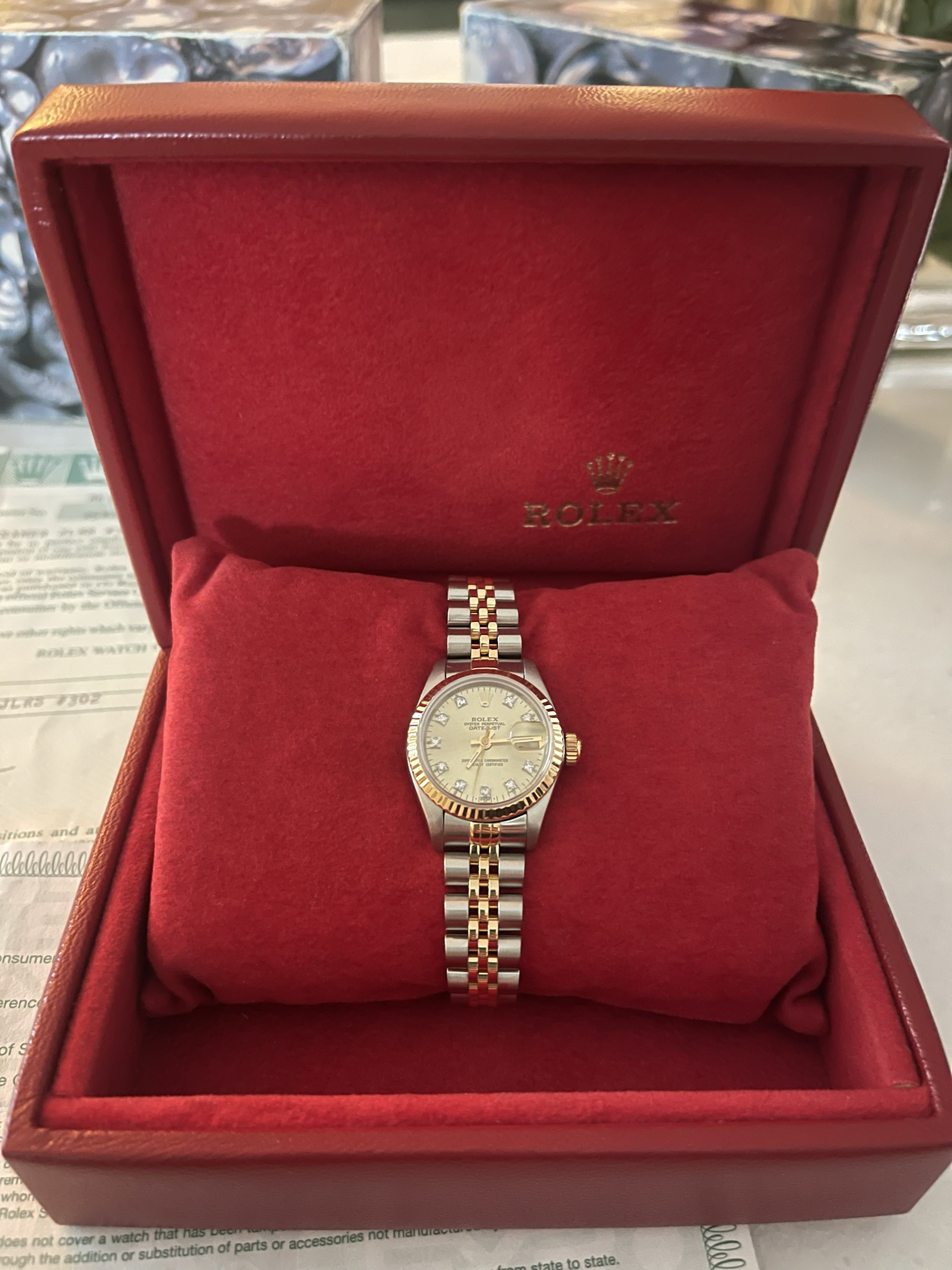 Datejust Stainless and 18k Yellow Gold Rolex by Carley Jewels