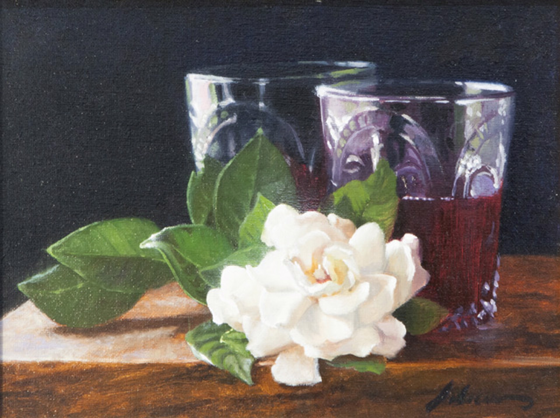 Gardenia and Merlot by Michael Lynn Adams
