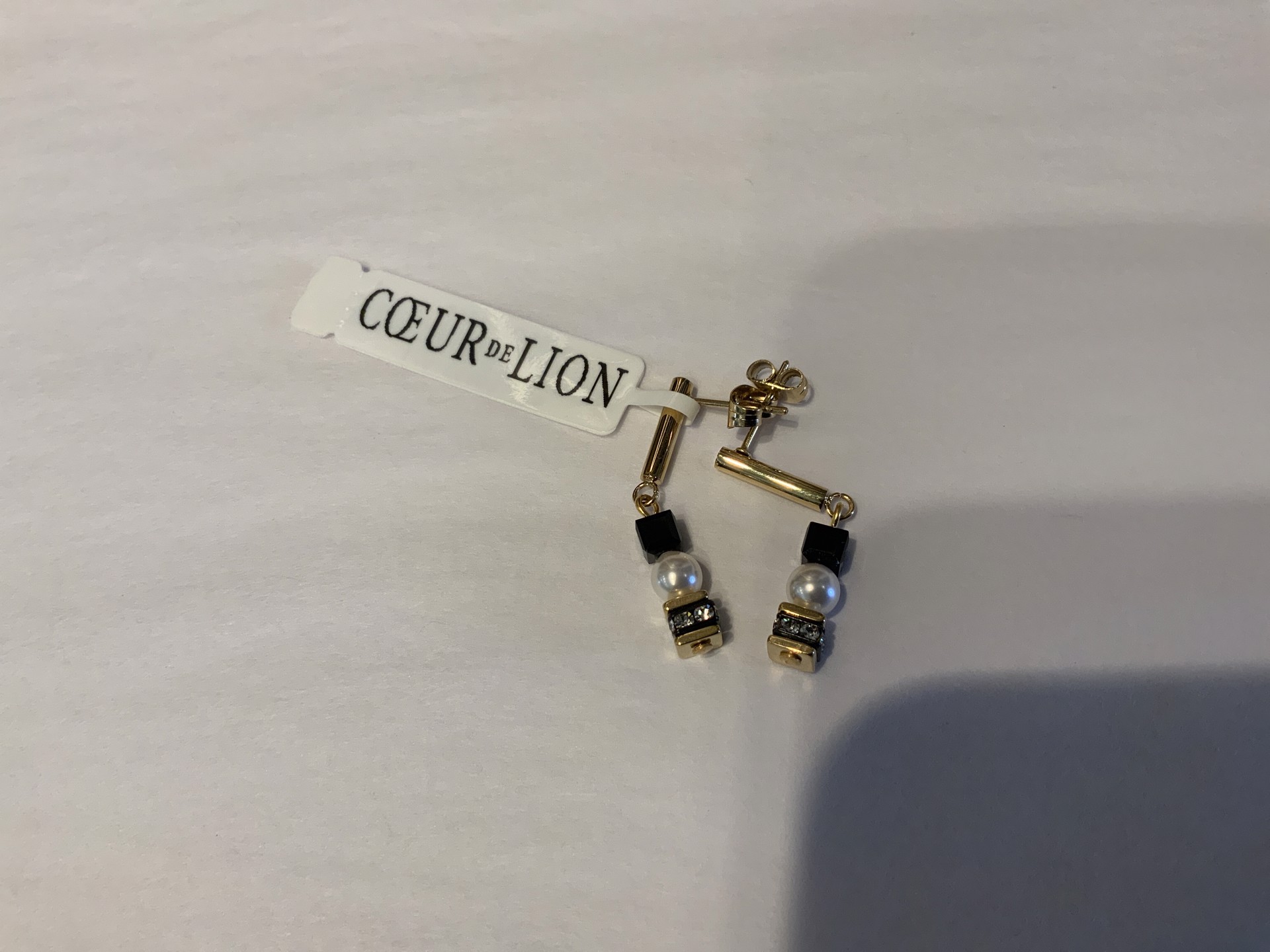 Gold Plated Sterling Silver Post Earrings by Coeur de Lion Nikaia Inc.