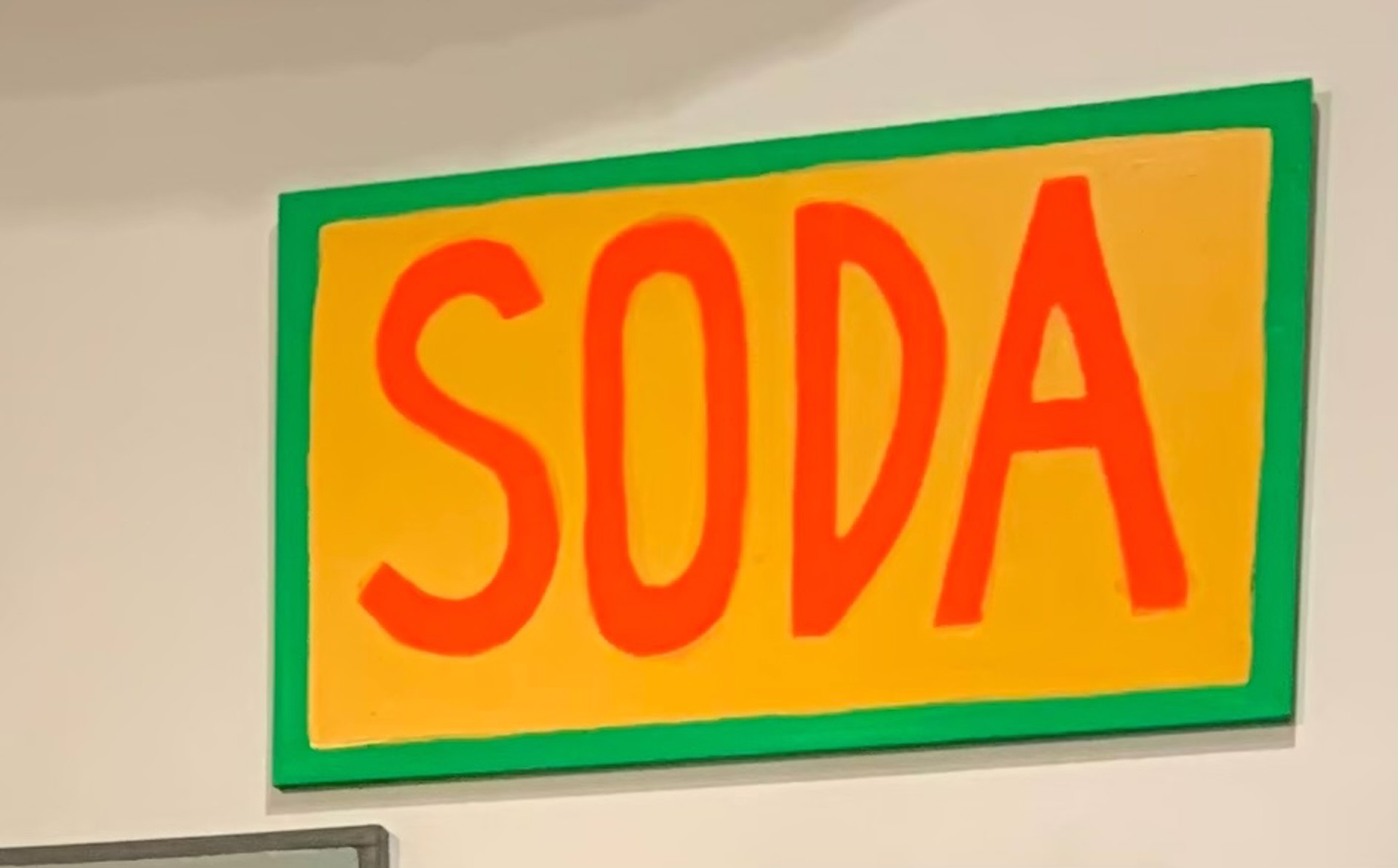 Soda Sign by Matthew Barter