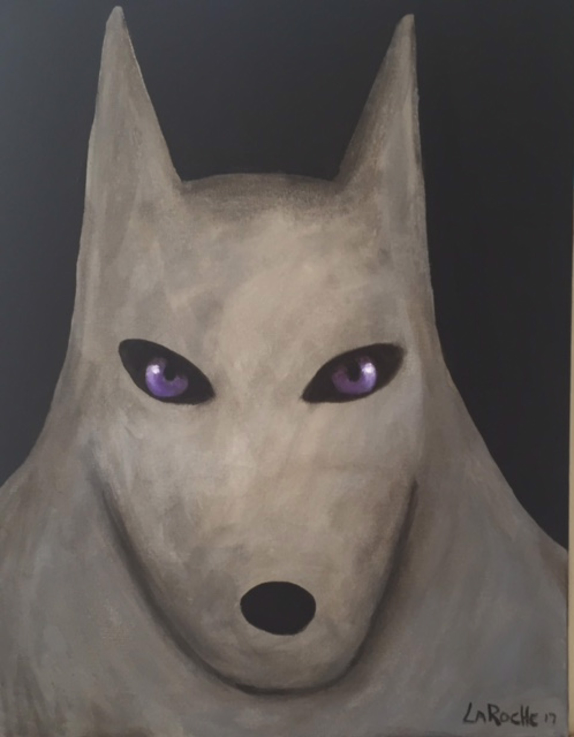 Young Grey Wolf by Carole LaRoche