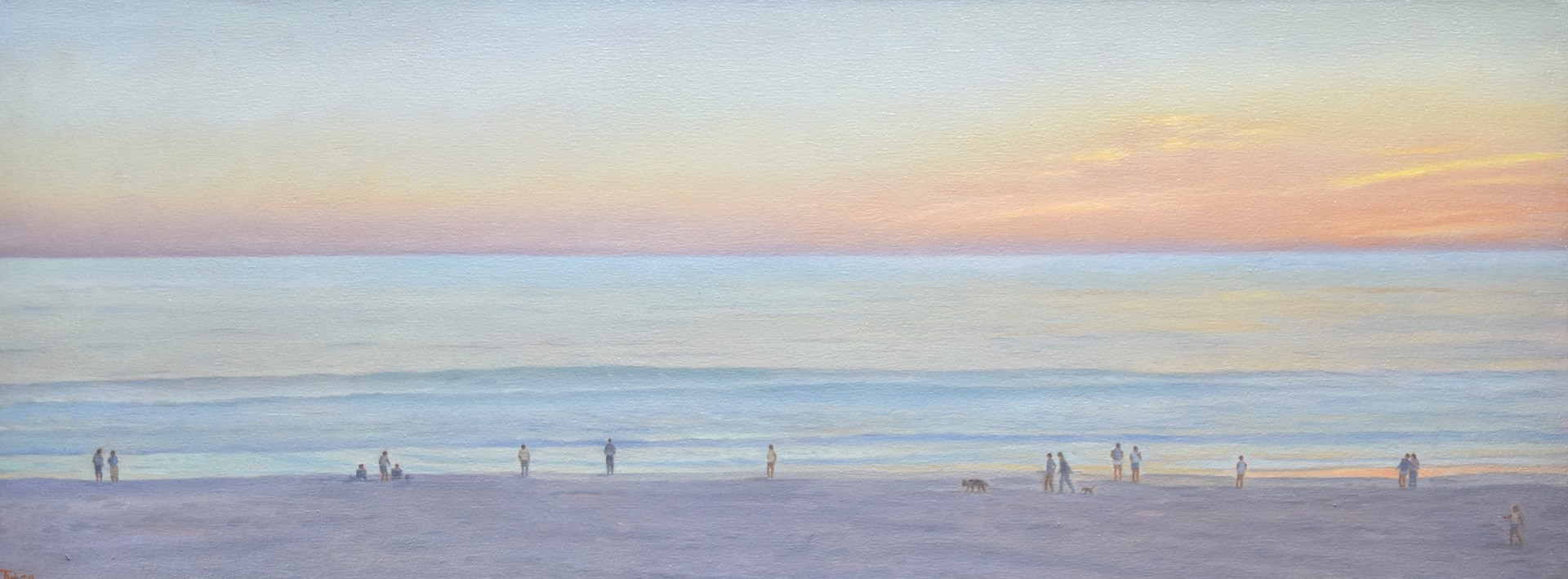 Evening Beach by Willard Dixon