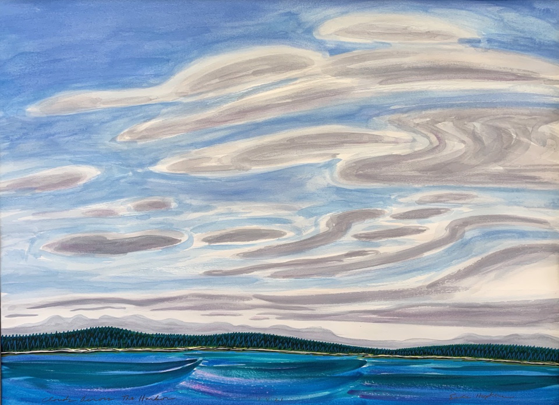 Clouds Across The Harbor by Eric Hopkins