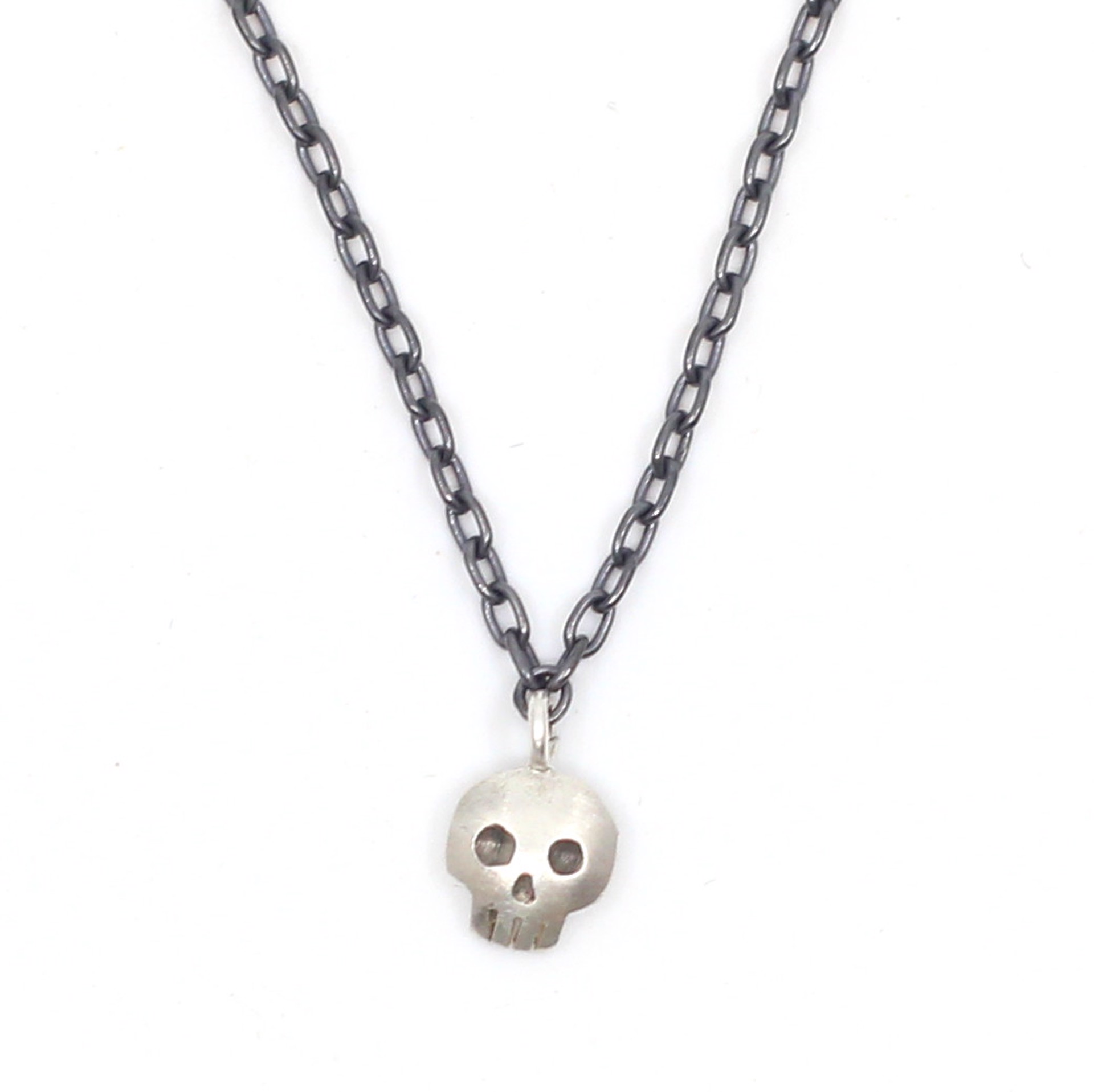 Single Skull Necklace by Susan Elnora